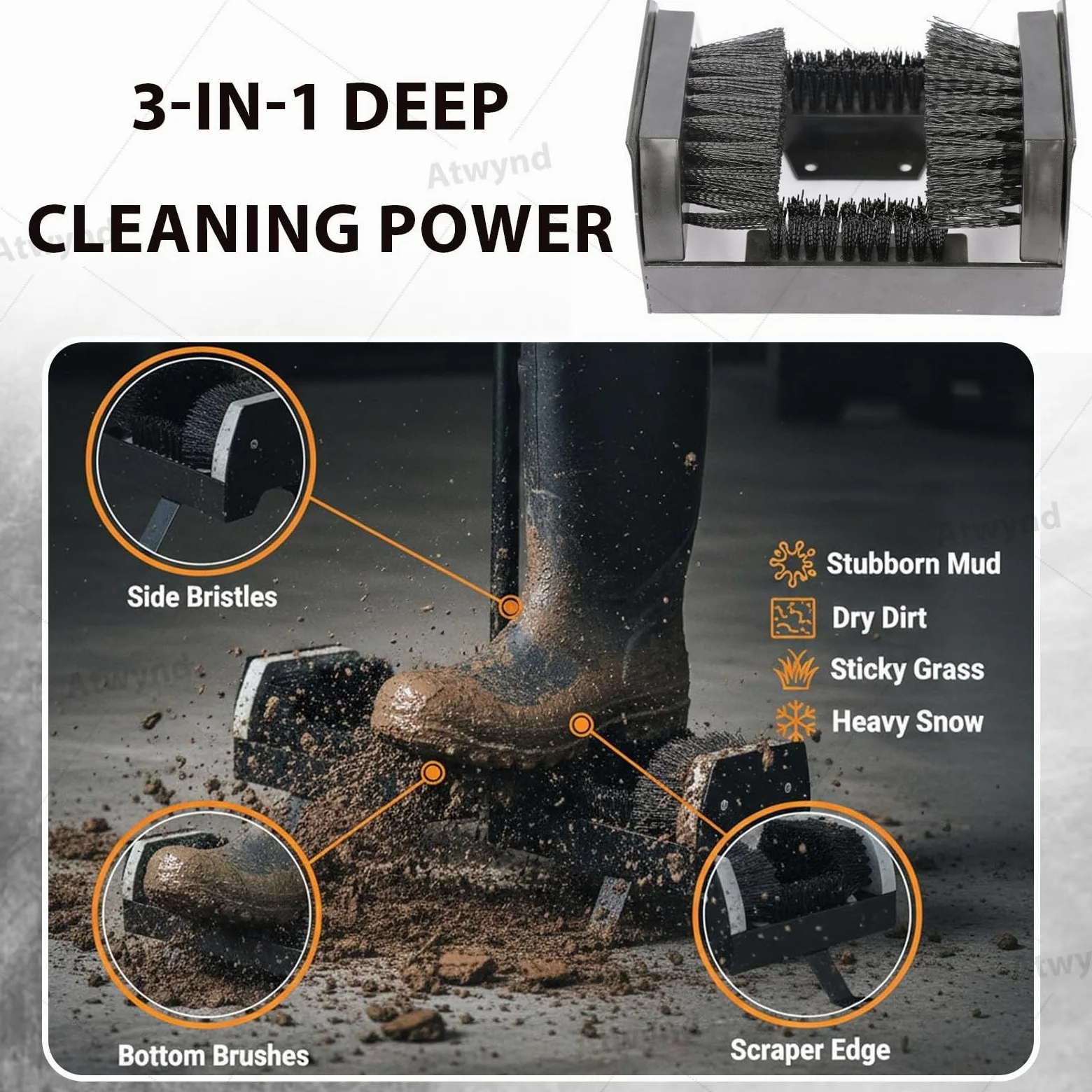 Raspador de Barro de Doble Cara para Calzado, Herramienta Universal de Limpieza, para Limpiar Zapatos y Botas en Exteriores, Elimina Barro y Suciedad de Calzado, Zapatillas Deportivas