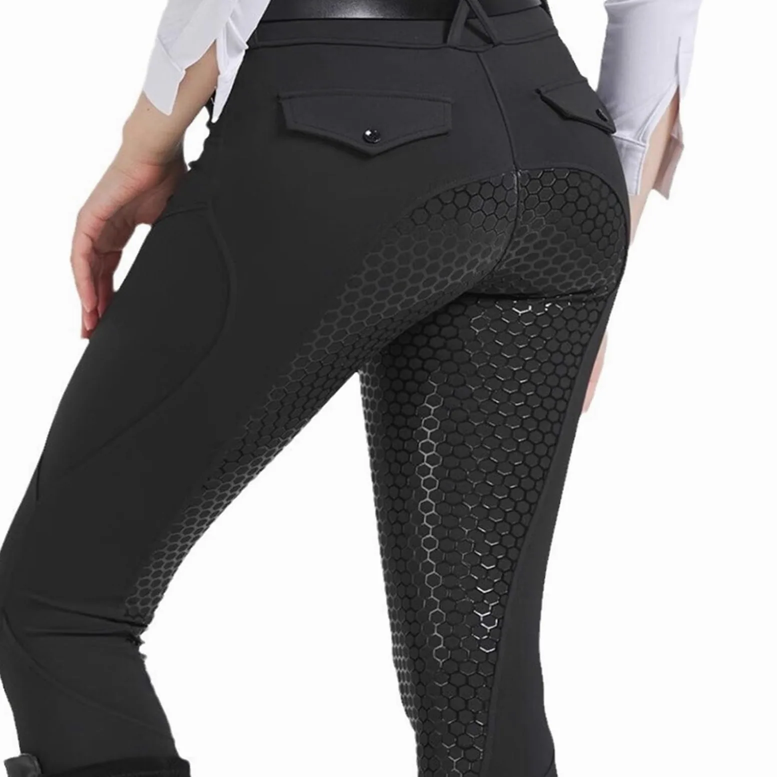 Pantalones Montar a Caballo Mujer Pantalones de equitación for Mujer, Calzones Tiro Completo, Mallas Entrenamiento Ecuestre, Ropa Deportiva for Exteriores(Blue,XXL)