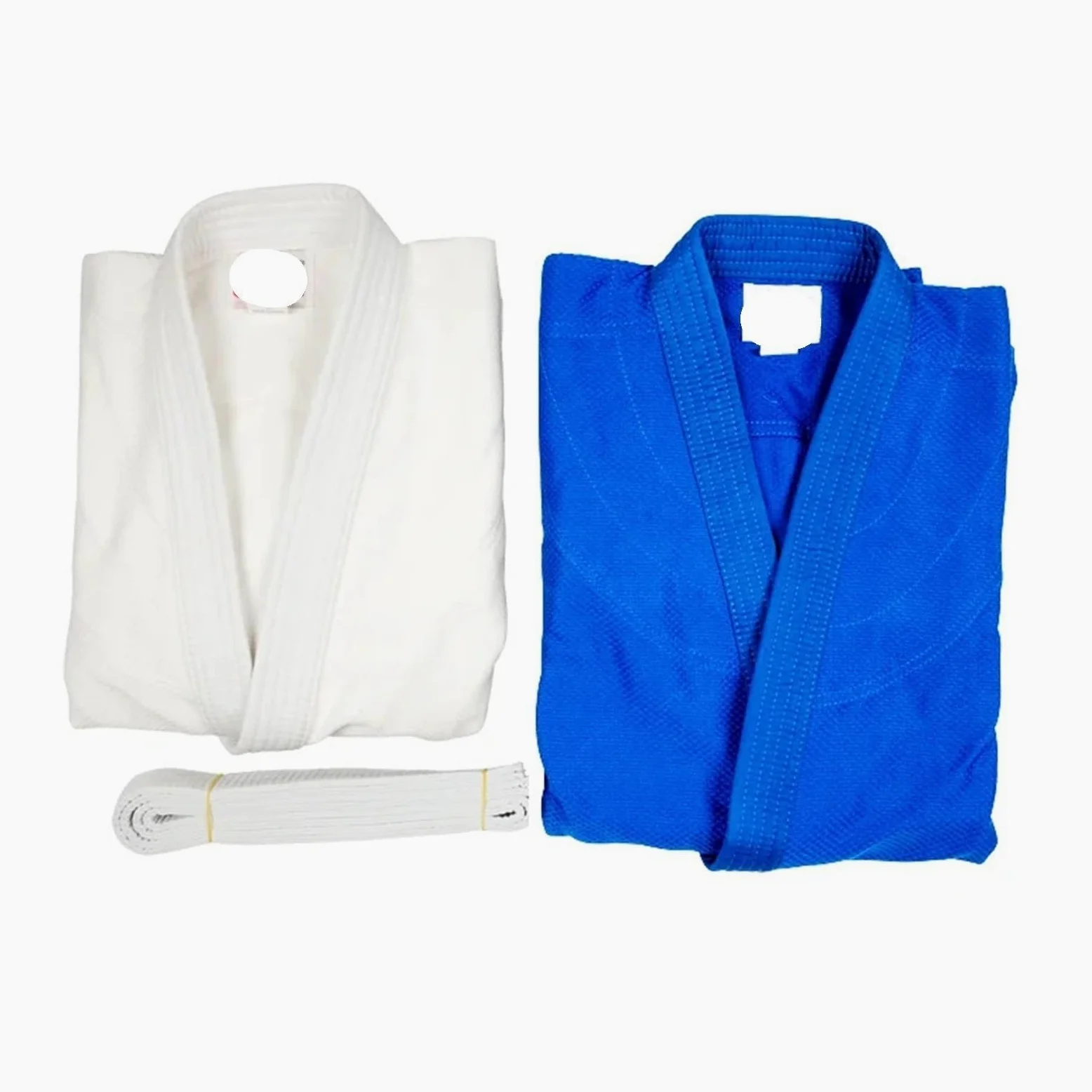 trajes de samurai de taekwondo, Uniforme de Judo Gi blanco y azul en varios tamaños