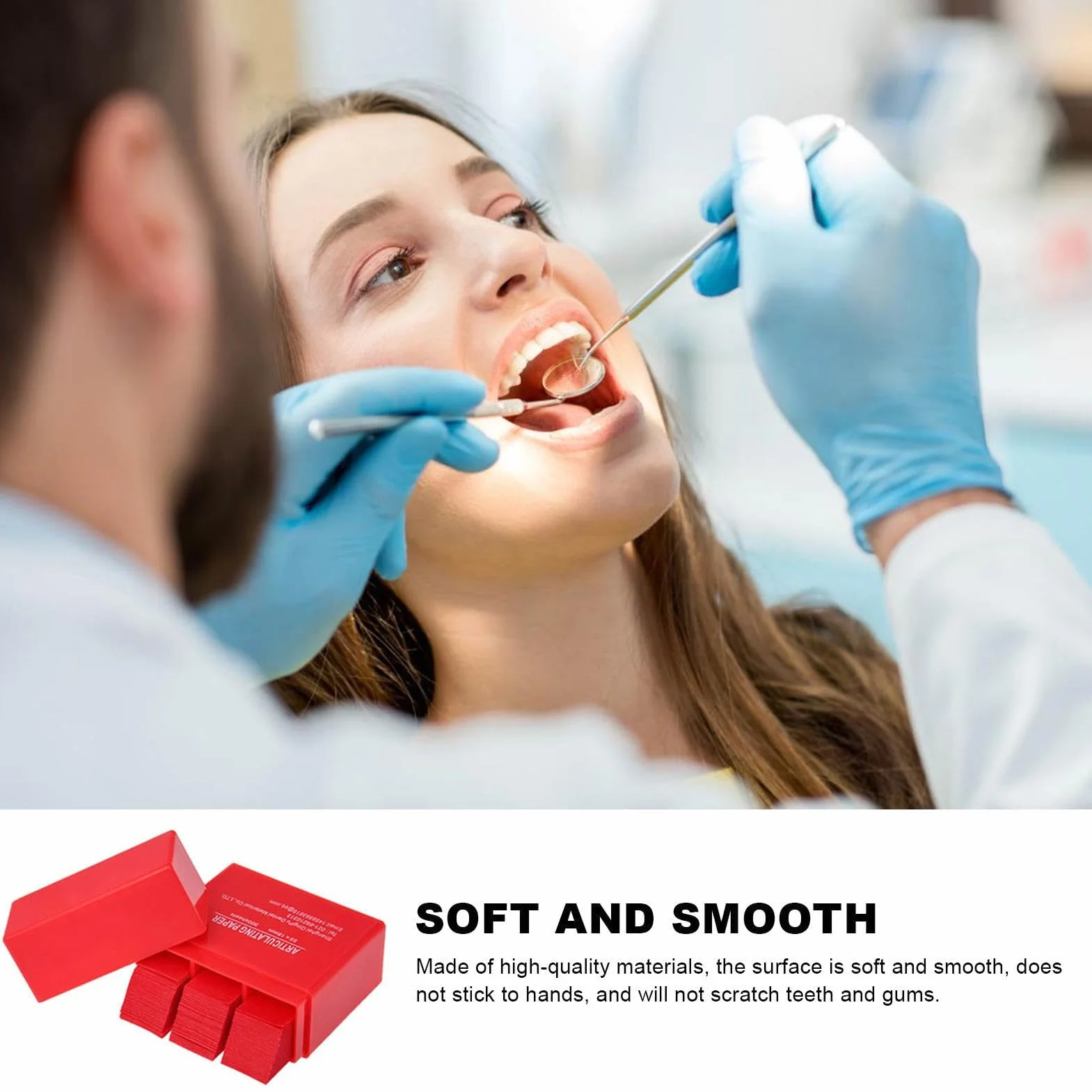 Tsuchiya Mordida Dental Papel Articulado 300 Hojas Alta Sensibilidad Ajuste Oclusal