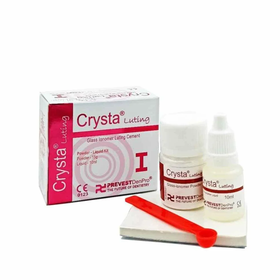 Cemento dental de ionómero de vidrio restaurador blanco permanente para dientes perdidos