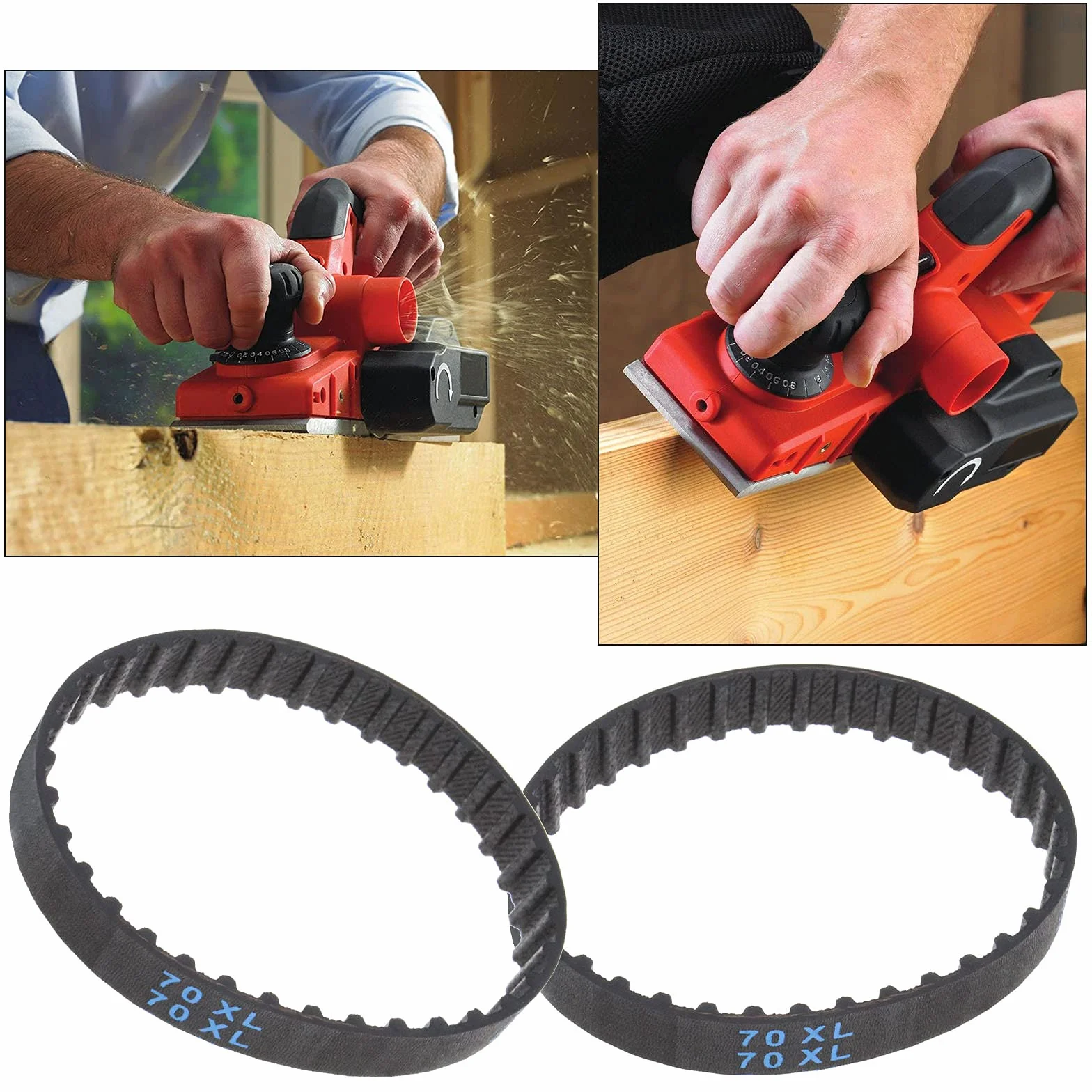 EMSea Correa de Transmisión Cepilladora de Goma 35 Dientes Compatible con Black&Decker BD710 BD720 KW710 KW711 DN710