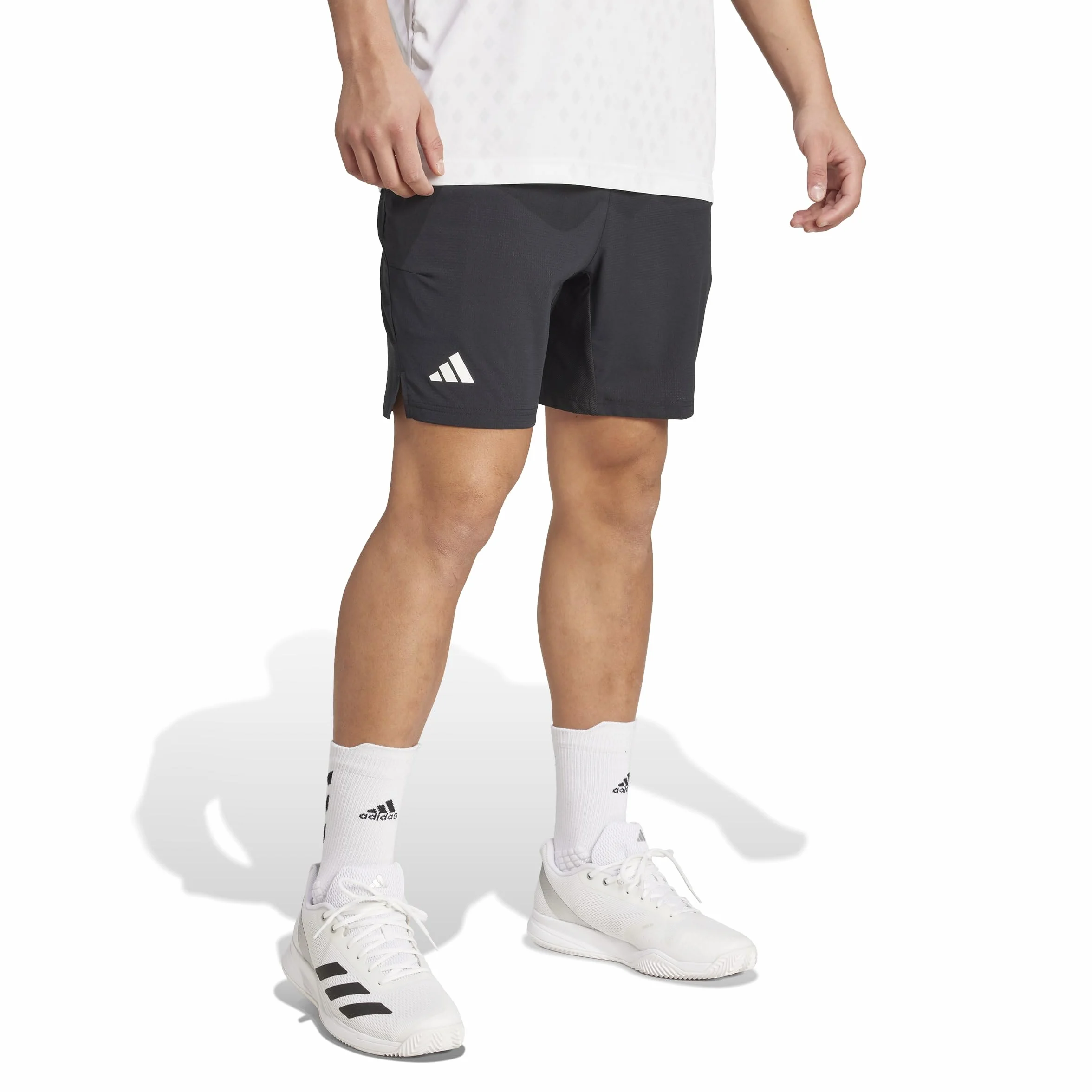 adidas Hombre Tennis Climacool Ergo Shorts, Black, L 9 Inch