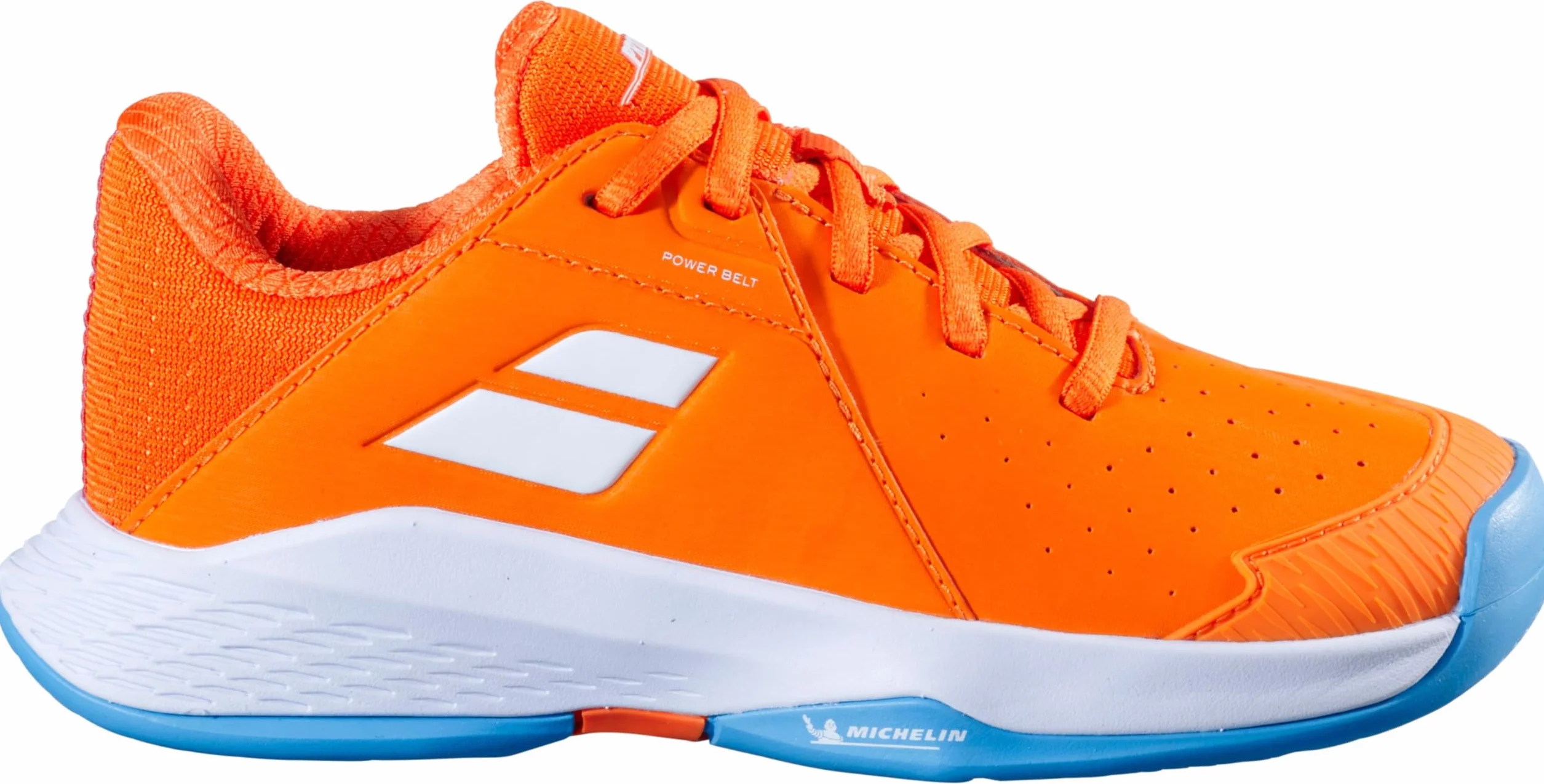 Babolat Niños Prop Jr 3 AC Zapatillas De Tenis Zapatilla Todas Las Superficies Naranja-Blanco EU Neu
