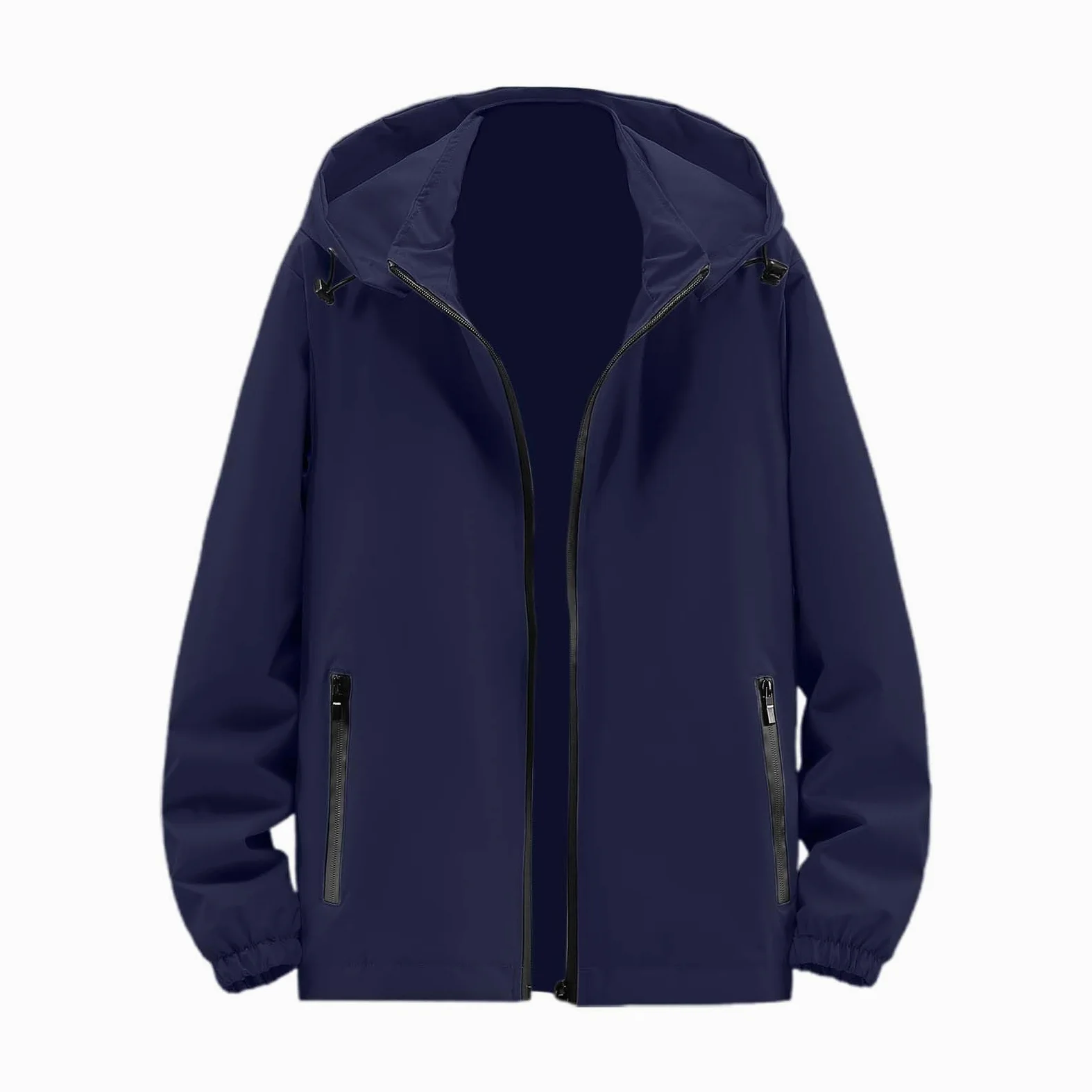 Chubasquero impermeable para hombre, chaqueta de invierno resistente al viento, chaqueta funcional de secado rápido, cortavientos, chaqueta de senderismo para exteriores, corte holgado