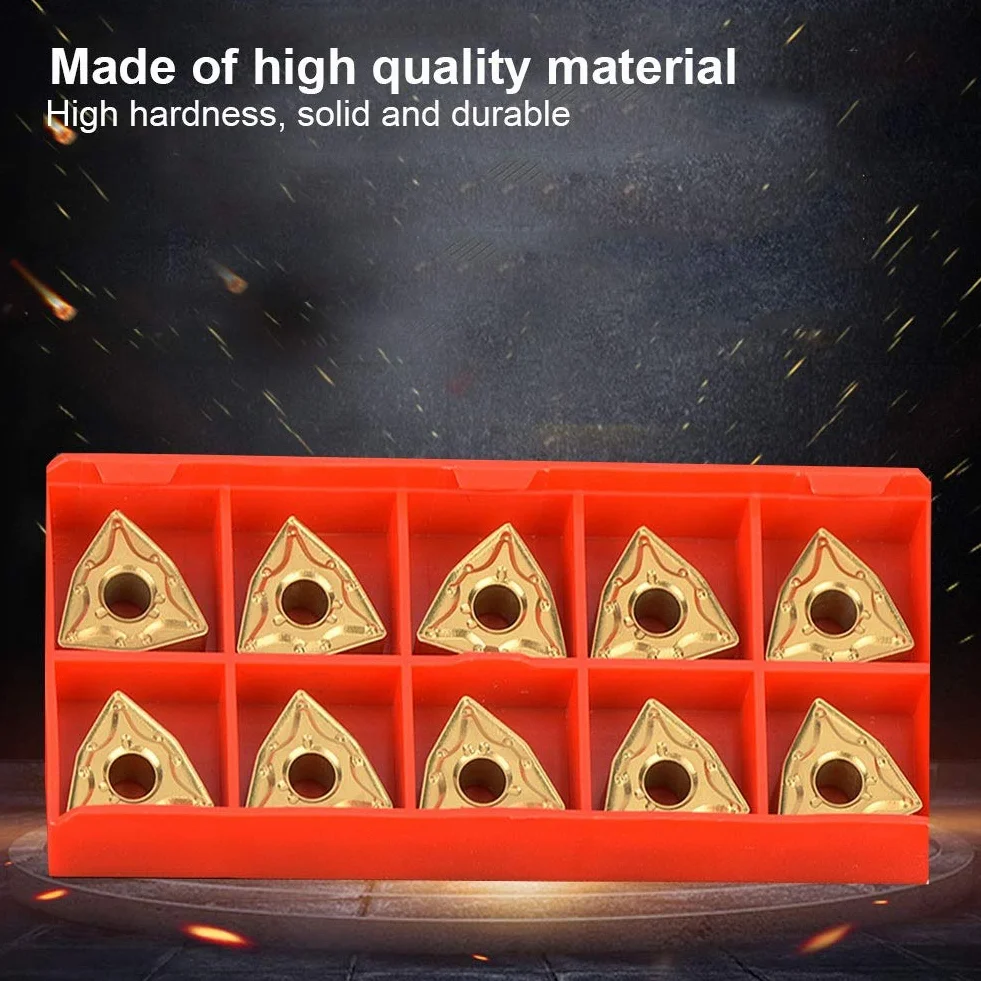 Samfox Insertos de Carburo WNMG 10 Piezas para Torno Herramienta de Corte CNC