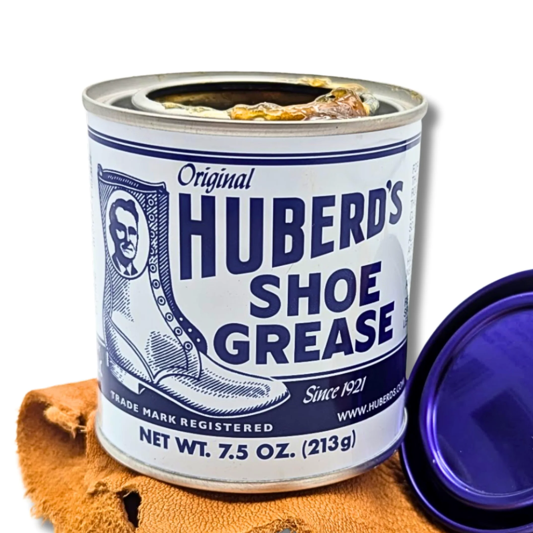 Huberd's Shoe Grease (212.6 g) - Acondicionador e Impermeable para Cuero Desde 1921. Impermeable, suaviza y acondiciona Botas, Zapatos, Bolsos, Cinturones, Chaquetas, Asientos de Coche, Guantes,