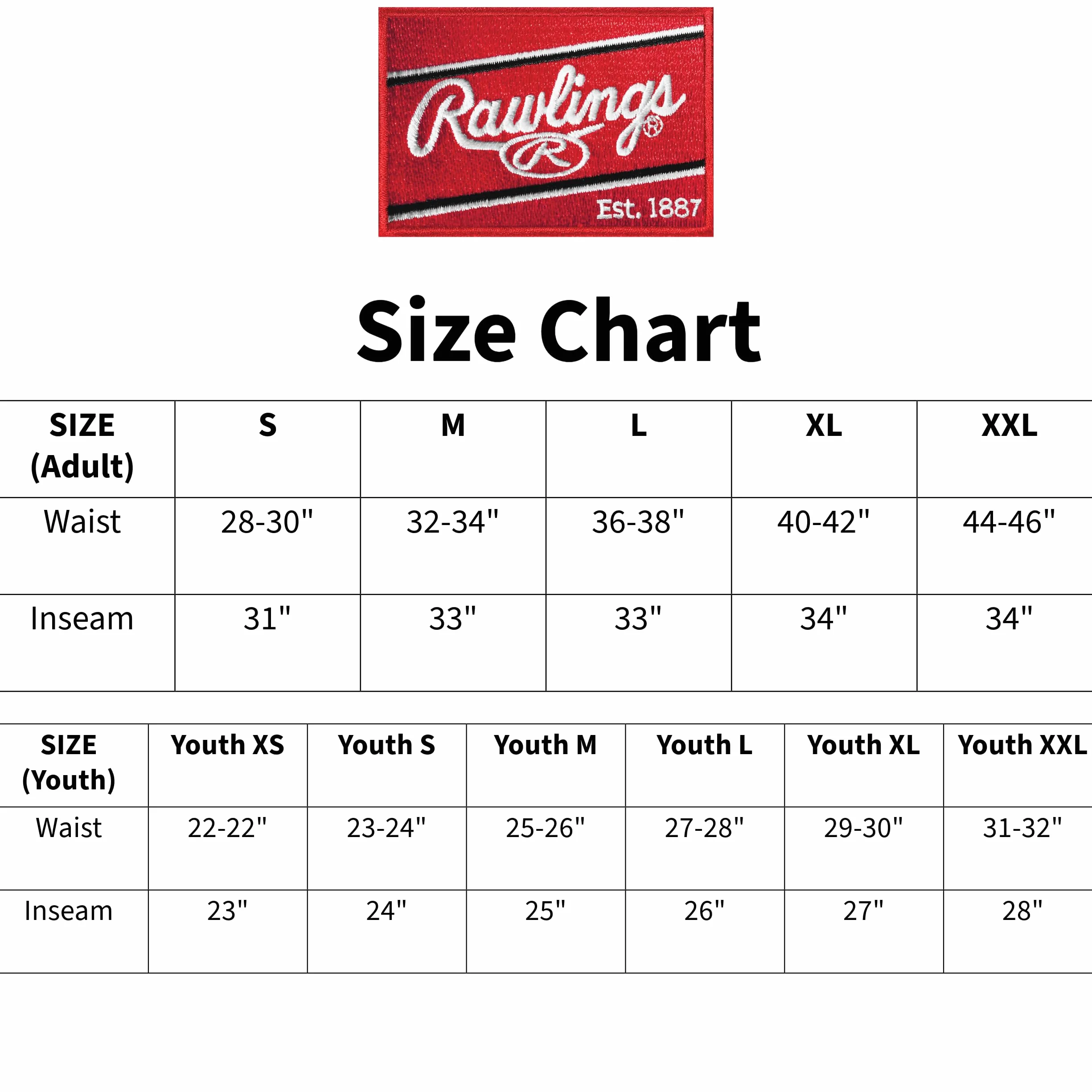 Rawlings Pantalones Vaqueros Rectos (Gerades Bein) Lanzamiento Juvenil, Gris, XS para Niños