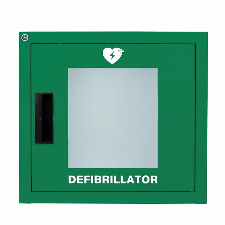 MedX5 Caja de pared de metal para desfibrilador universal con cerradura
