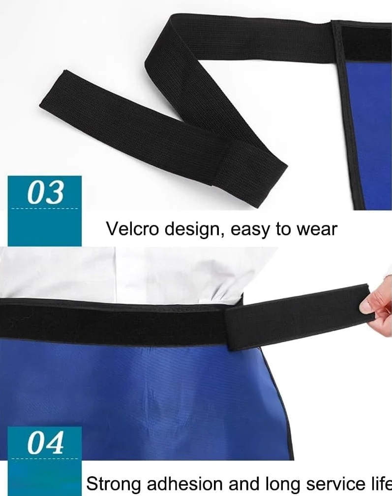 Delantal de Plomo para Rayos X, Delantal Protector de radiación de Rayos X, Cubierta Protectora Abdominal de protección contra la radiación para radiología CT Oral Dental Escudo de Rayos X