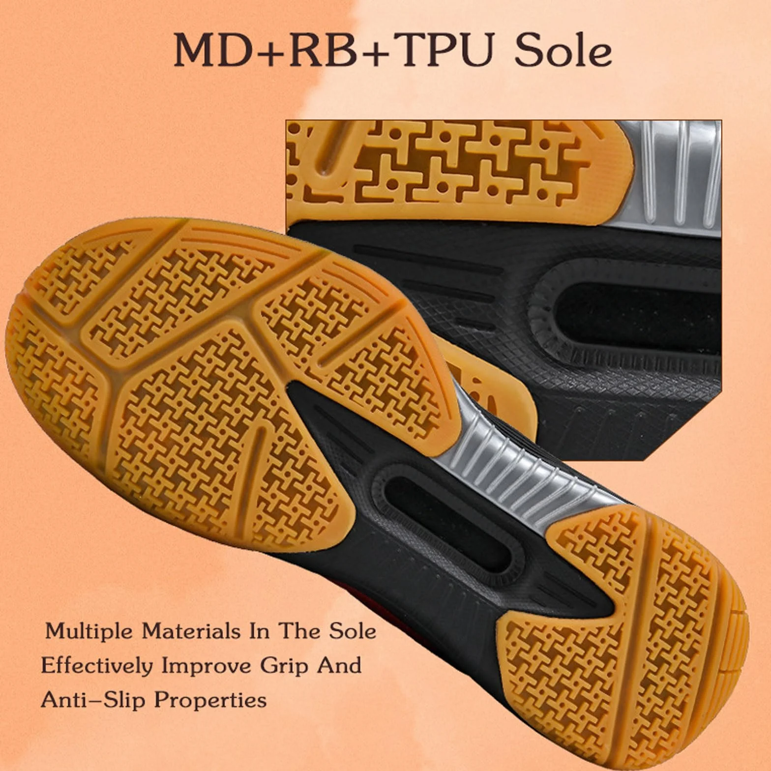 Zapatillas De Voleibol,Zapatos De BáDminton Hombre,Zapatillas Tenis Antideslizante Zapatillas Voleibol Hombre Ligero Zapatos Deportivos Transpirable para Hombre Adulto Fitness Bádminton
