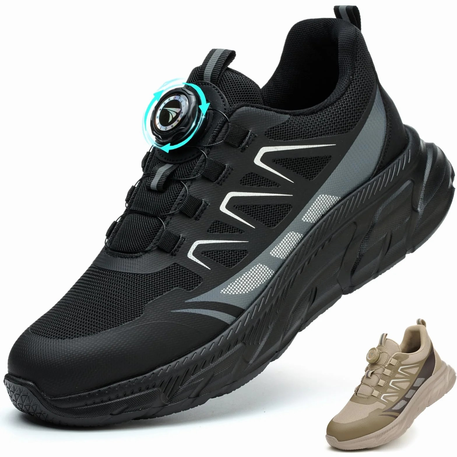 Zapatos Seguridad Hombre Mujer Punteras Acero Transpirable Antideslizante Trabajo Ligeros