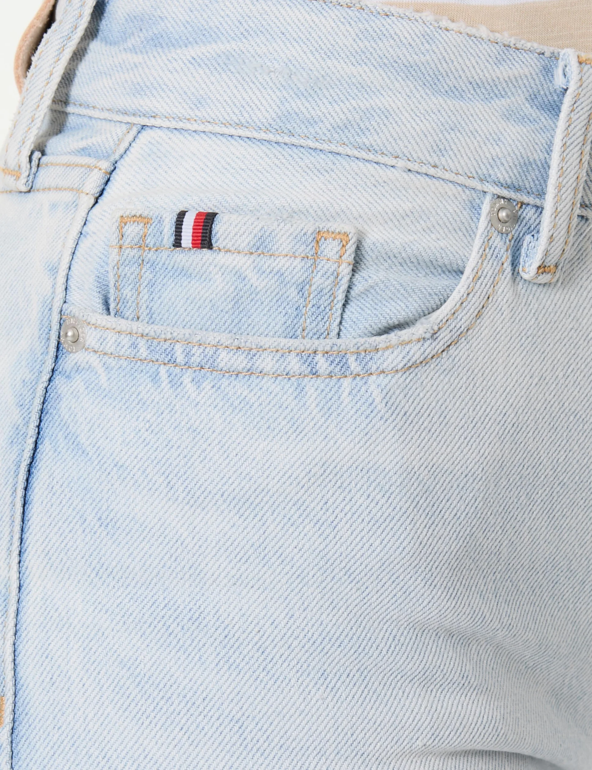 Tommy Hilfiger Vaqueros Mujer Wide Leg Sky Talle Medio