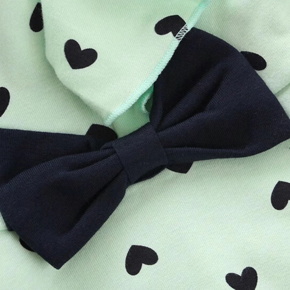 Conjunto de ropa corta para bebé niña, 2 piezas con camiseta y pantalones cortos