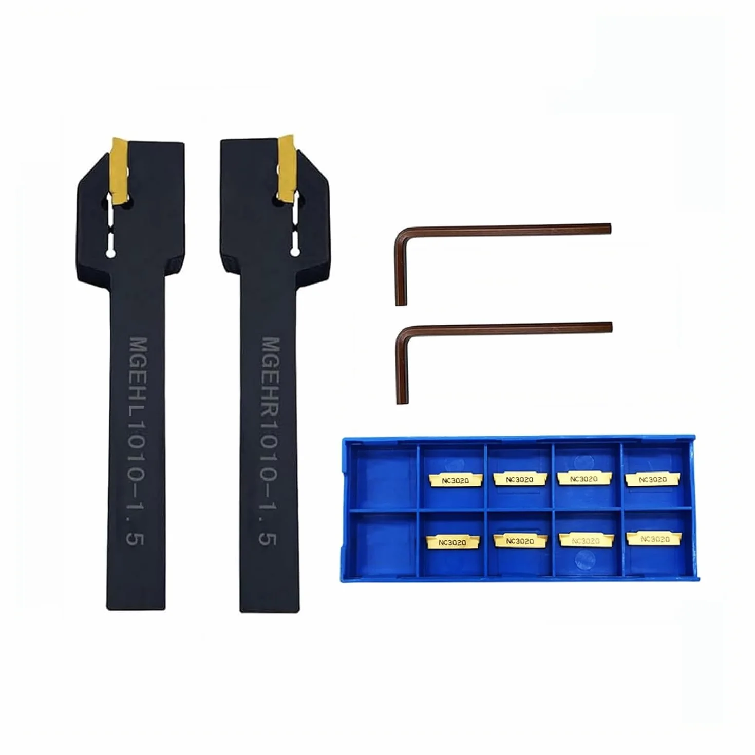 Insertos de carburo de tungsteno MGMN150-G 10 piezas, 1.5 mm, soportes MGEHR MGEHL 3/8 pulgadas para torno