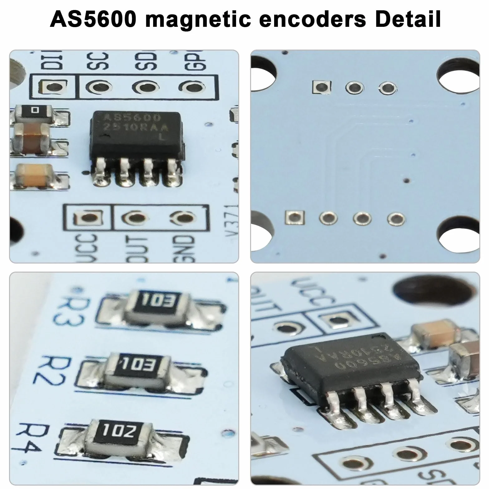 Módulo sensor de ángulo AS5600 de alta precisión 12 bits con imán