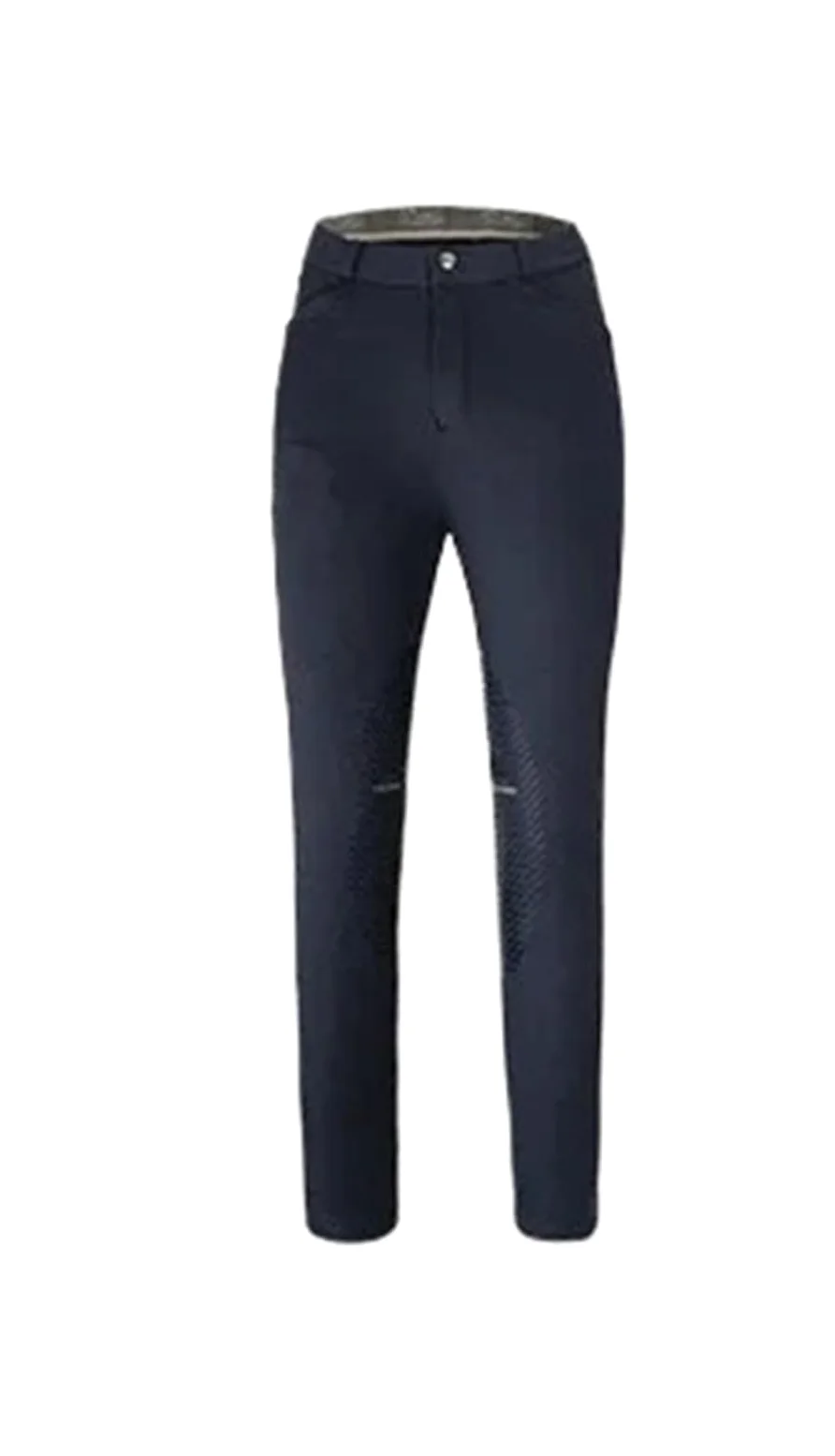 Pantalones Montar a Caballo Mujer Pantalones de Caballo Unisex Silicona for Montar a(Blue,36)