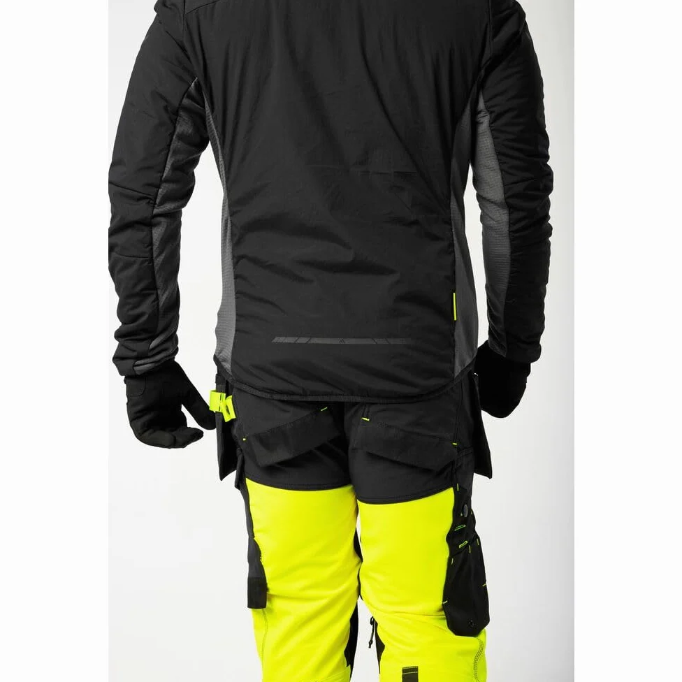 Portwest EV470 Men's Insulated Hybrid Jacket - Lightweight Breathable Reflective Workwear Jacket with Hood