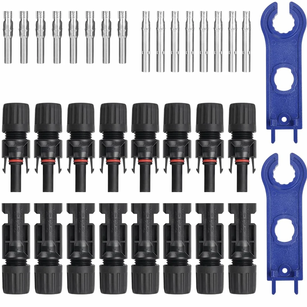 Conector Solar Fotovoltaico 8 Pares Macho/Hembra Impermeable