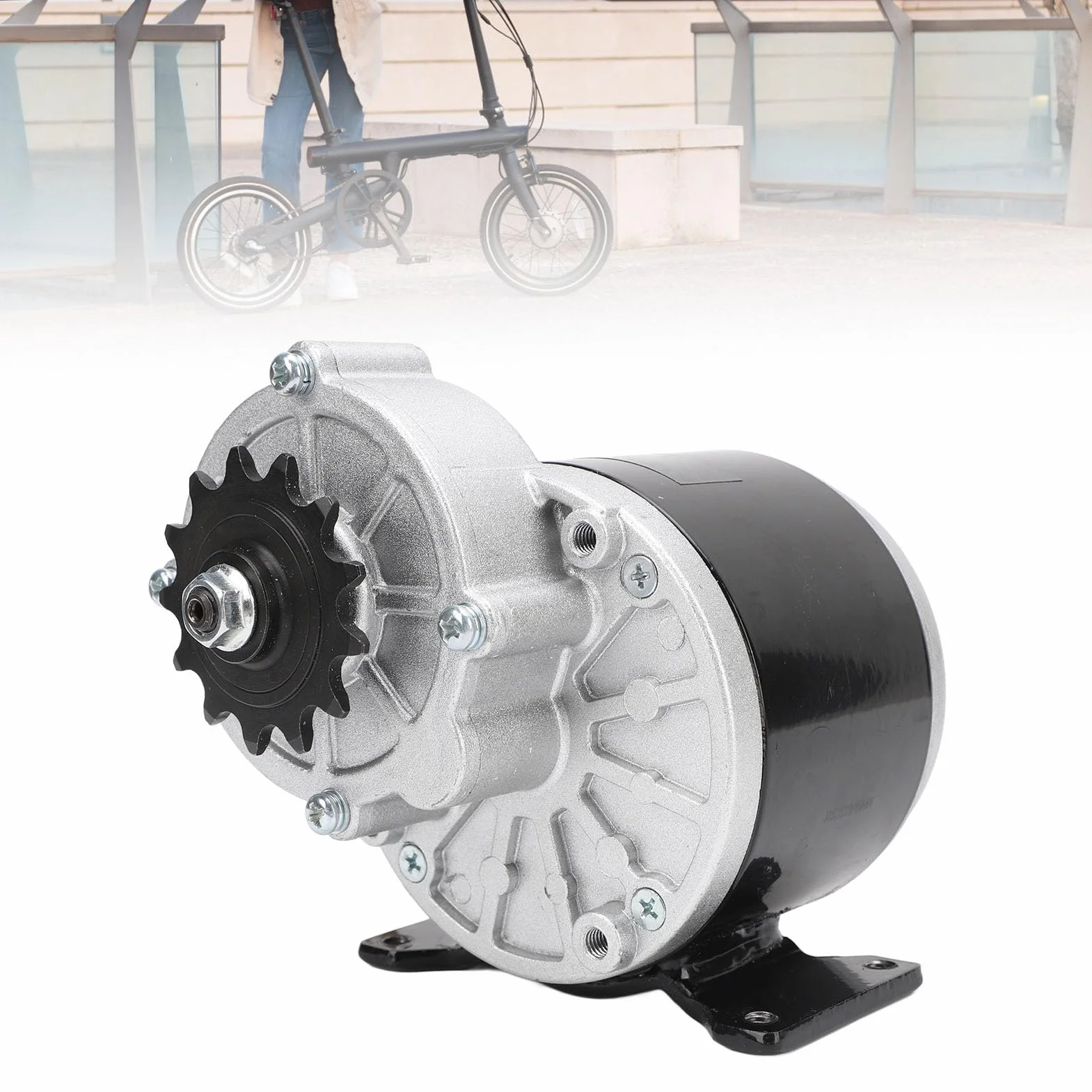 Motor Eléctrico de Reducción de Engranajes 36V 350W MY1016Z3 con Piñón de 13 Dientes