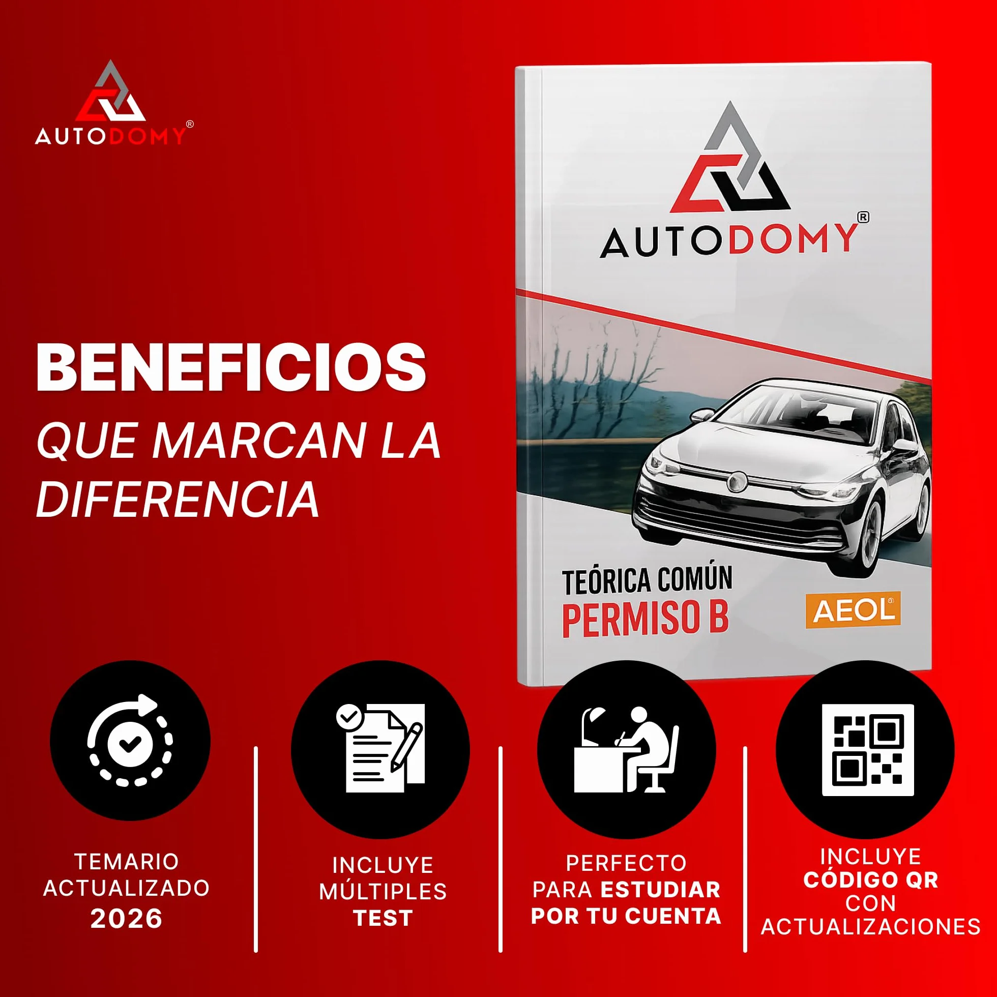 Autodomy AEOL Manual Permiso B. Teórica Común 2026