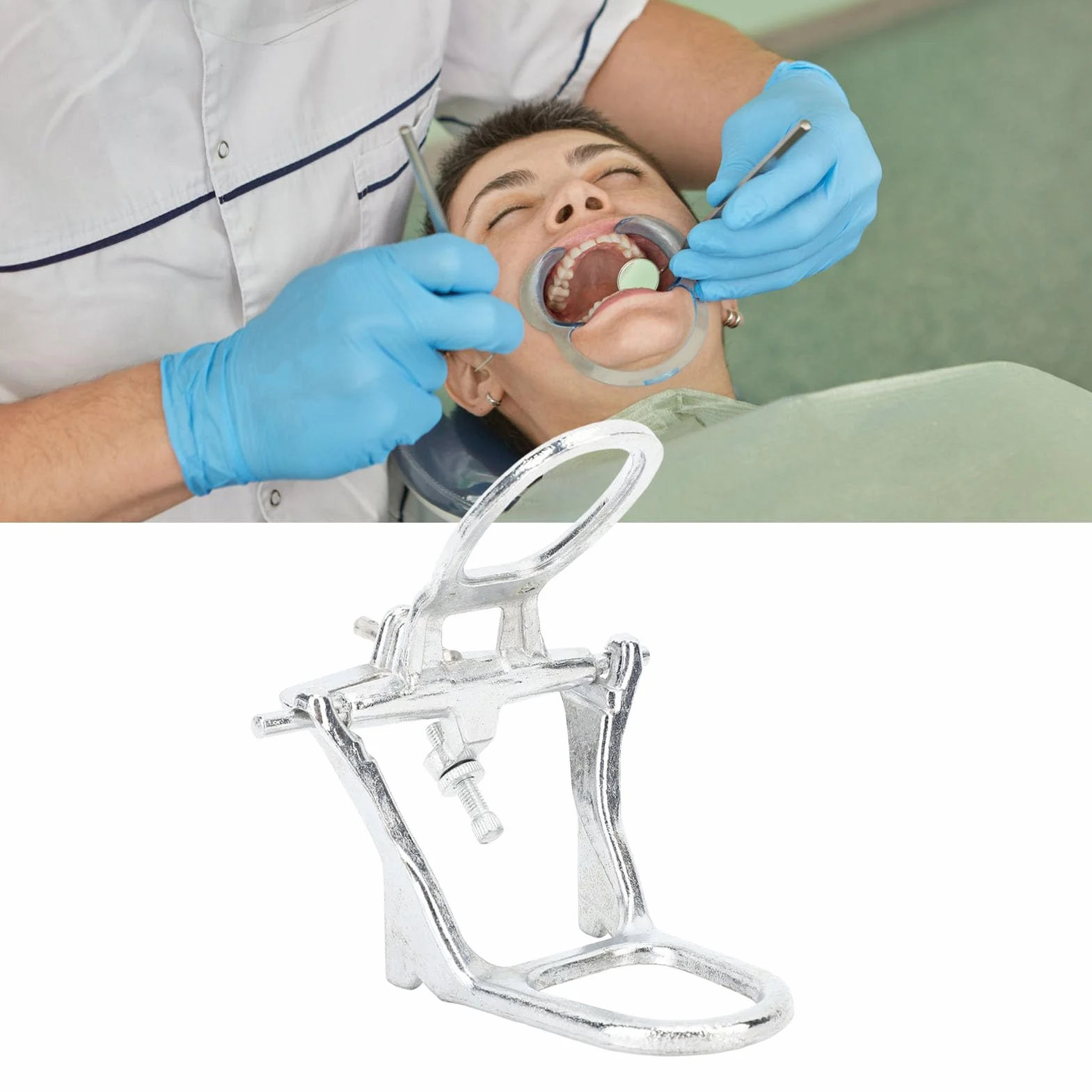 Articulador de Dentadura Postiza de Construcción Metálica para Laboratorio