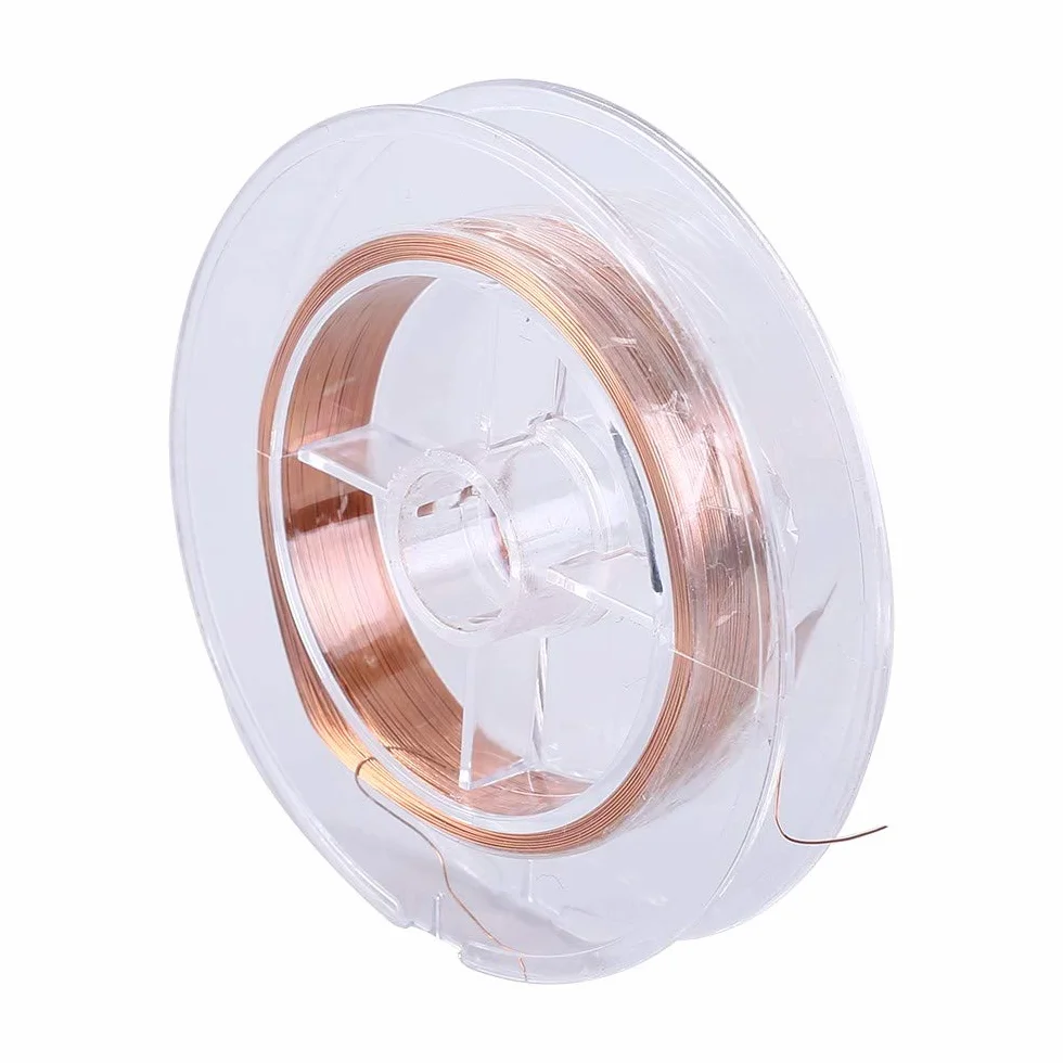 Alambre magnético 0,2 mm x 50m cobre esmaltado para inductores transformadores motor