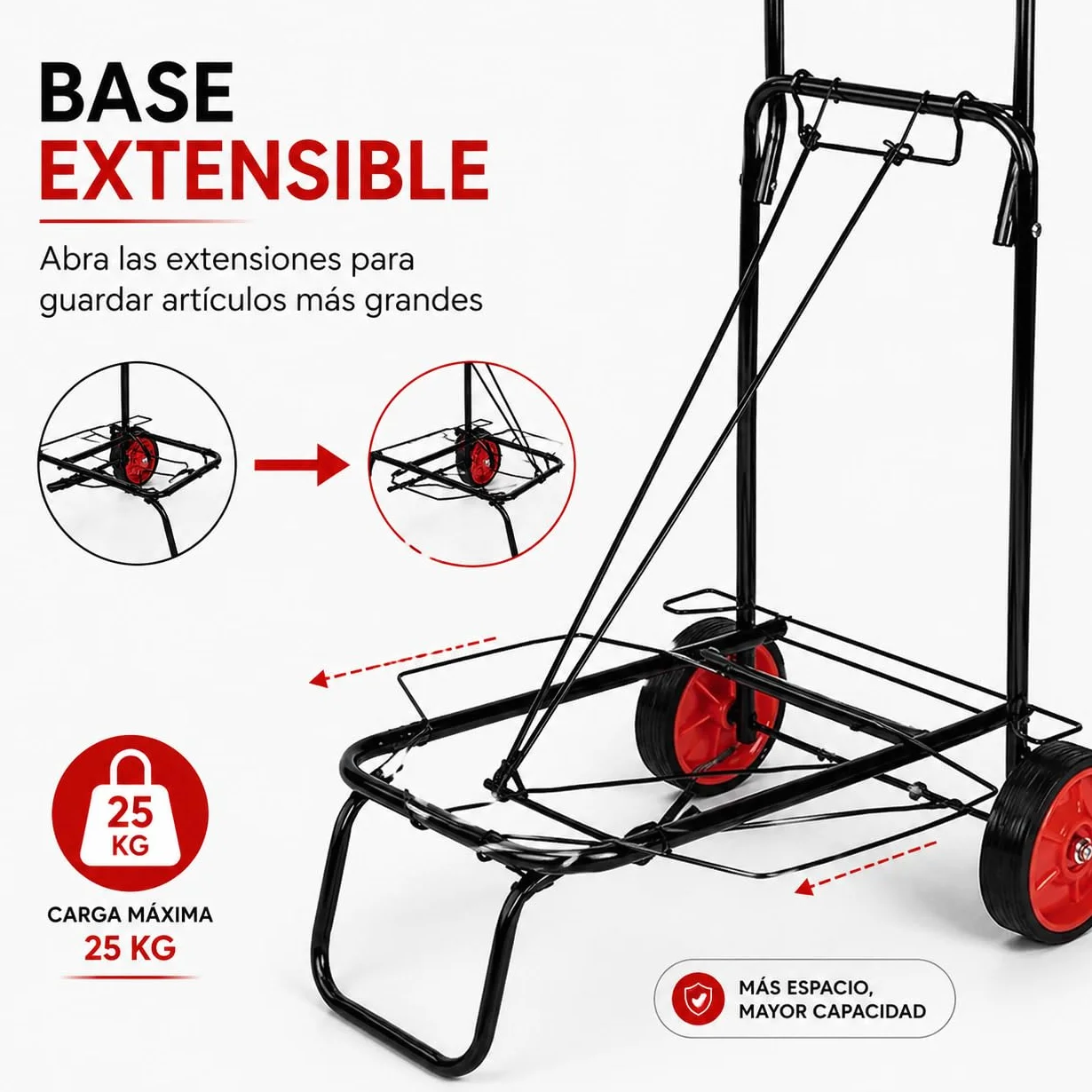 Carro Playa Multiusos Plegable Estructura Metálica Ruedas Grandes Porta Neveras Exterior Camping