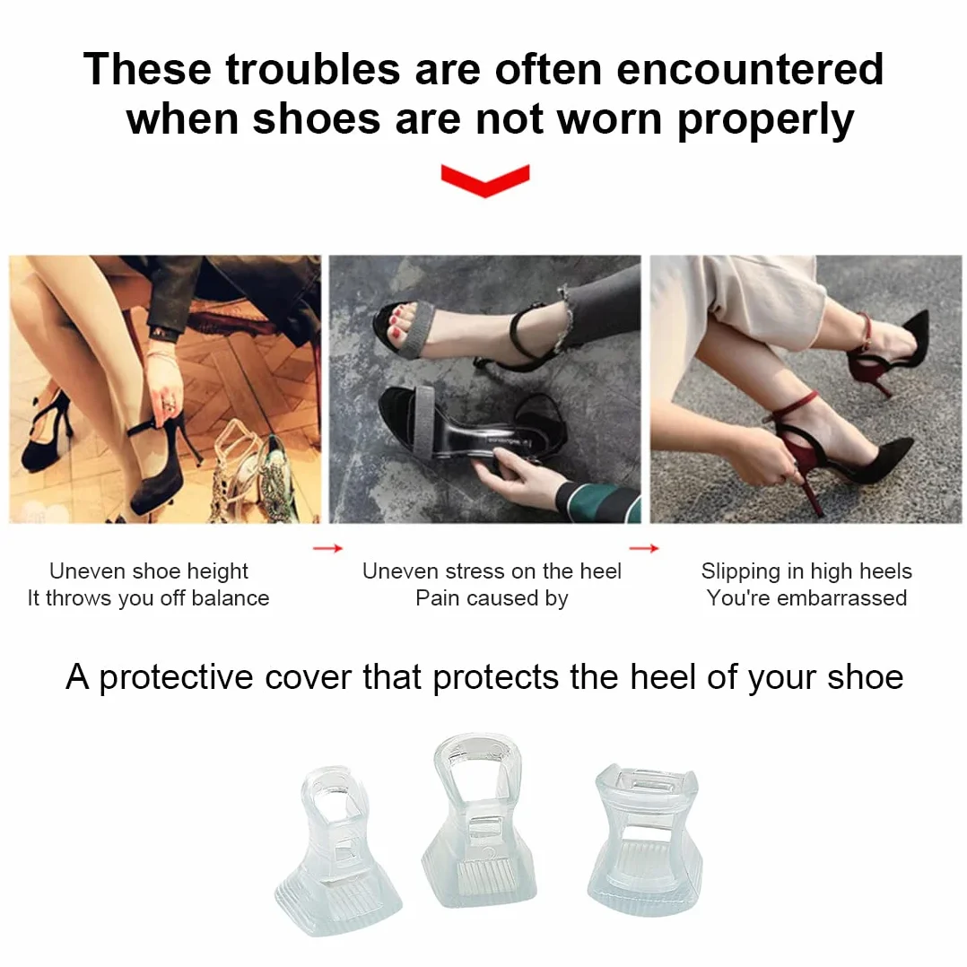 Protector de Tacón Alto，Mnioky Protectores Zapatos de Mujer Tacos Tapones para Razas, Bodas, Ocasiones Formal