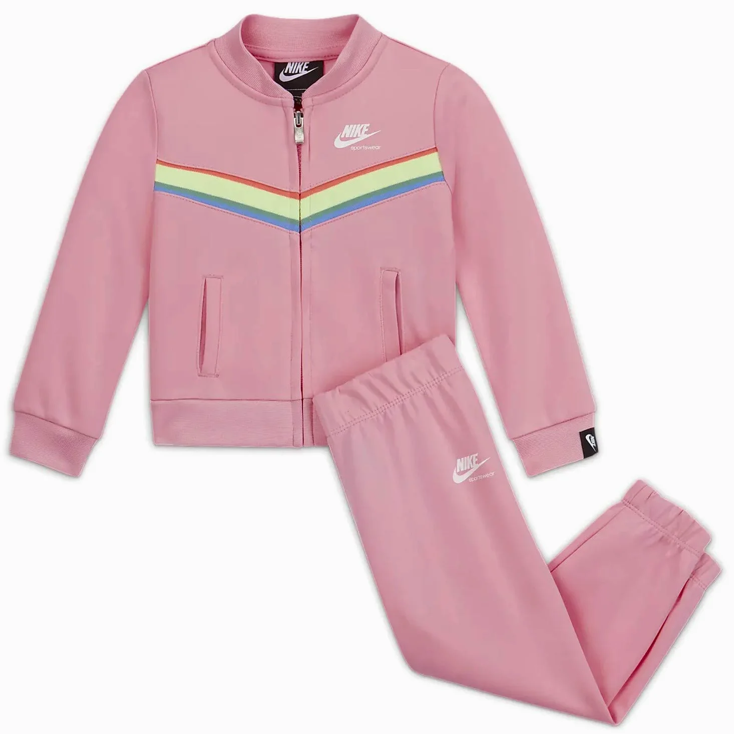 Nike 36G732-A8F Chándal de dos piezas pantalón y sudadera con cremallera niña