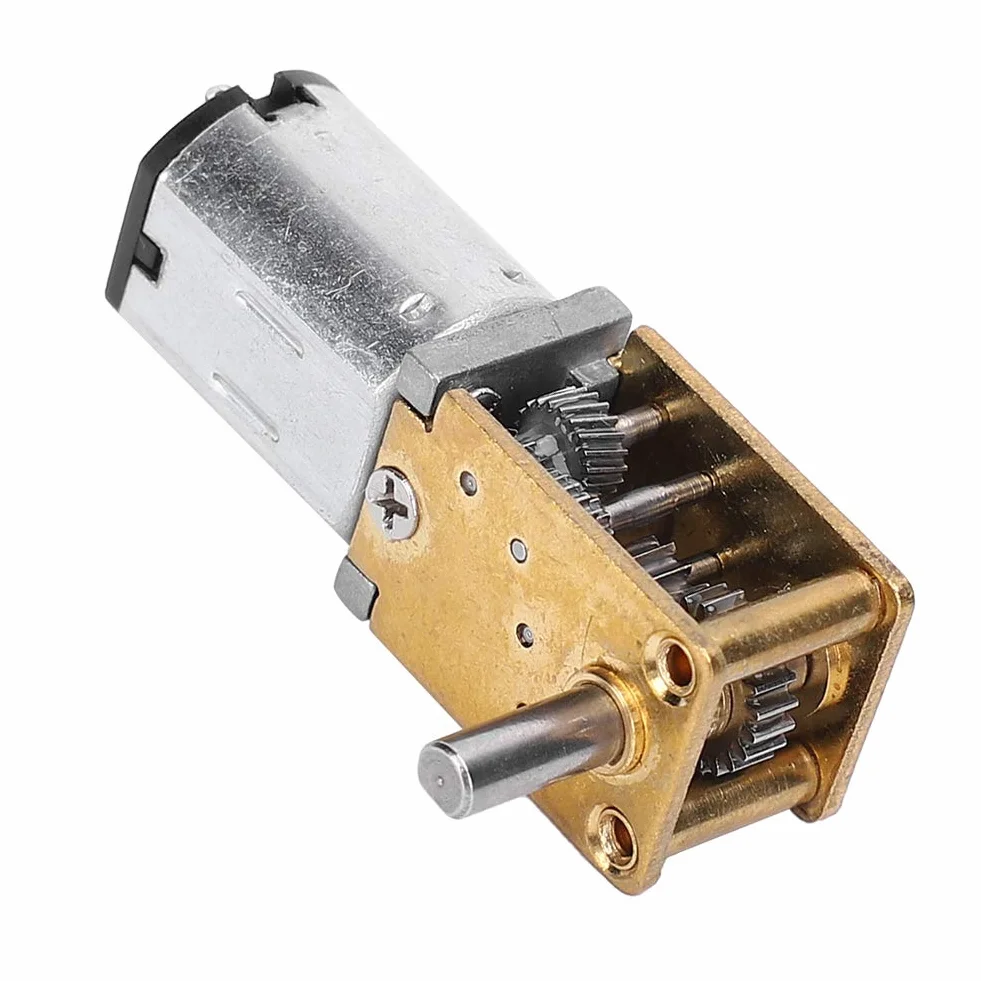 Mini Motor de Engranajes Helicoidal N20 Reducción DC3V 70RPM para Cerraduras Electrónicas Smart Cars Robots
