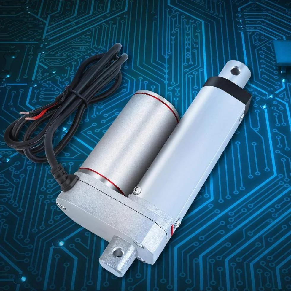 Actuador lineal 220V 50mm carrera 750N motor eléctrico CC resistente al agua alta carga