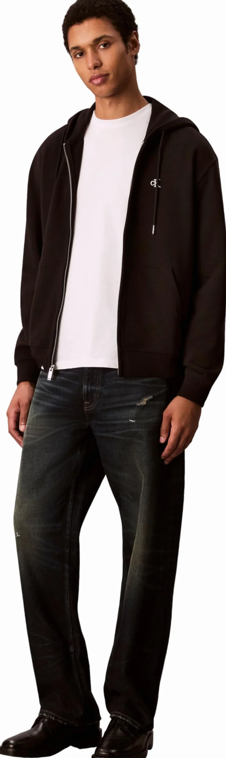 Calvin Klein LS EU 350terry Monogram FZ Hoodi Lv04rd240g Sudaderas Hombre