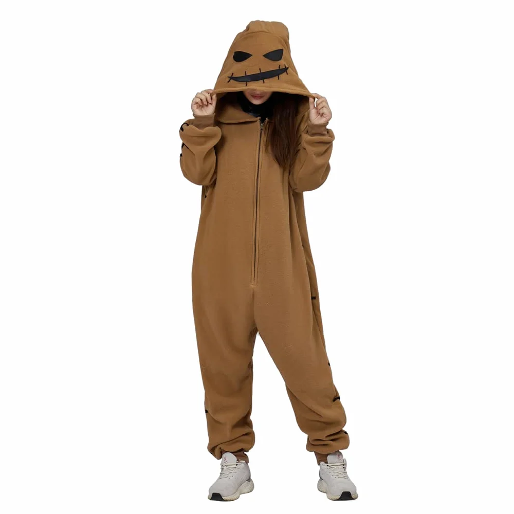 Disfraz unisex de Oogie Boogie para adultos, disfraz de villano de la pesadilla Jack Skellington