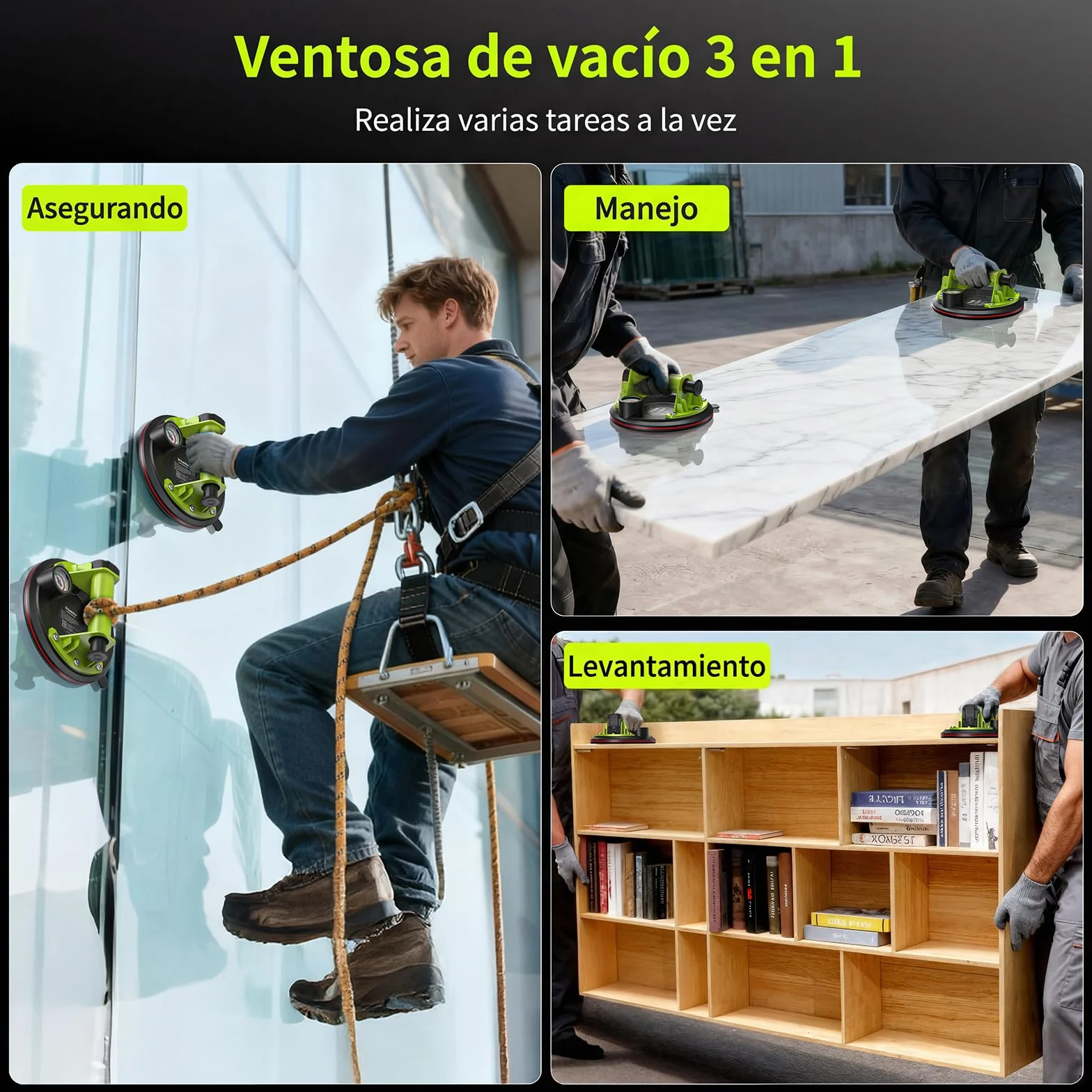 Ventosas para Azulejos 200KG Alta Resistencia TaskStar 2 Piezas