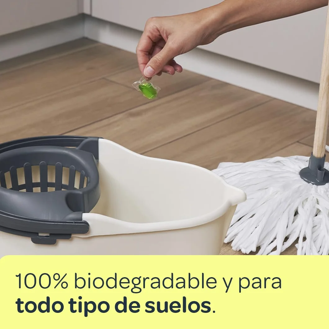 Fregasuelos Universal Ecológico 92 Cápsulas Aroma Manzana EU Ecolabel Concentrado