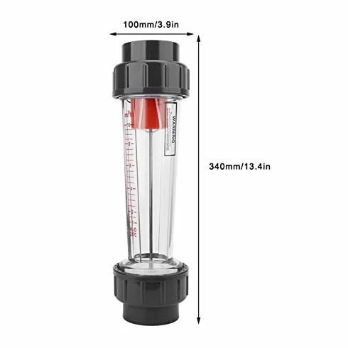 Garosa LZS-50 Medidor Flujo Líquido Tubo Plástico 1-10m³/H Controlador Agua Industrial