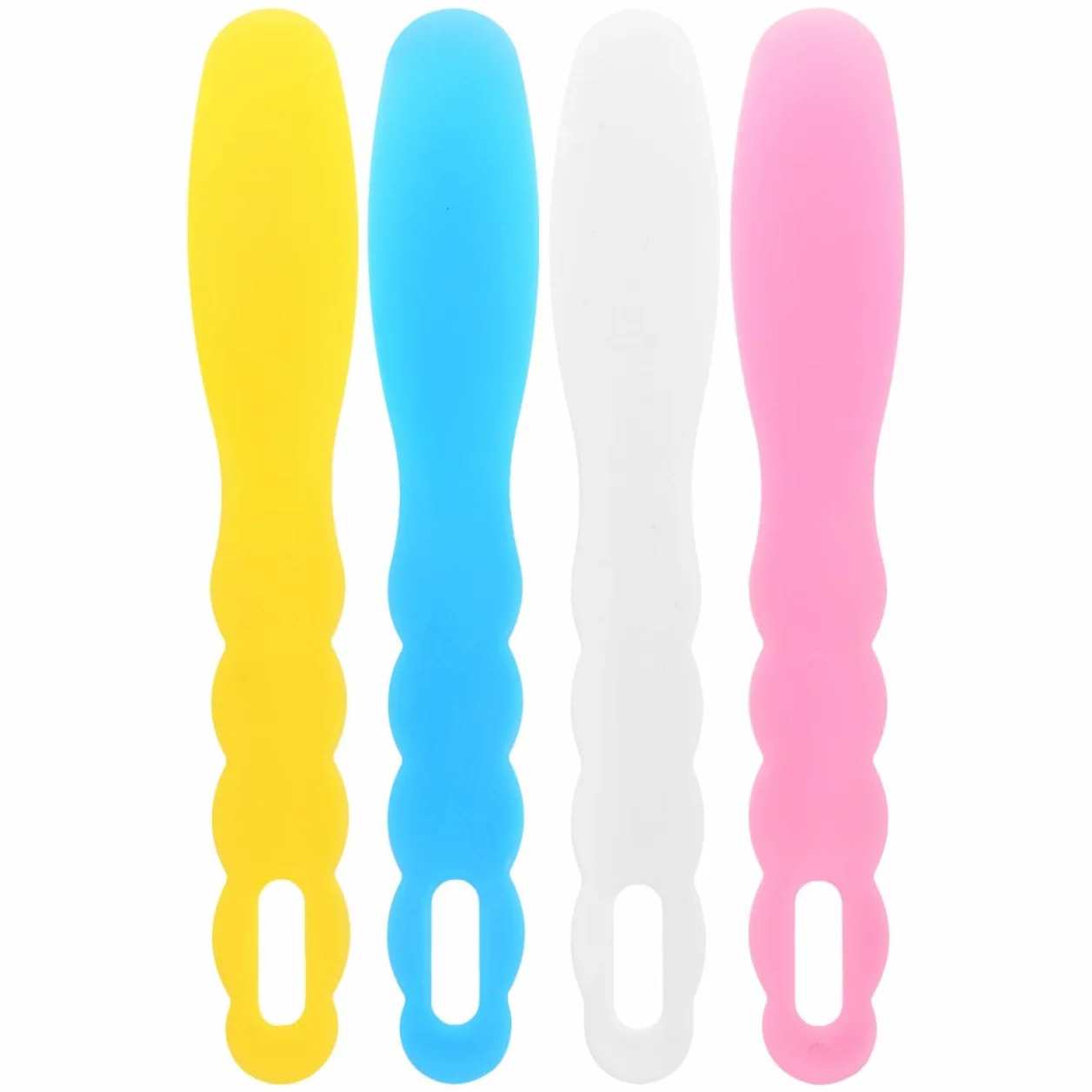 Espátulas dentales 19,5 cm resistentes al calor azul amarillo rosa blanco