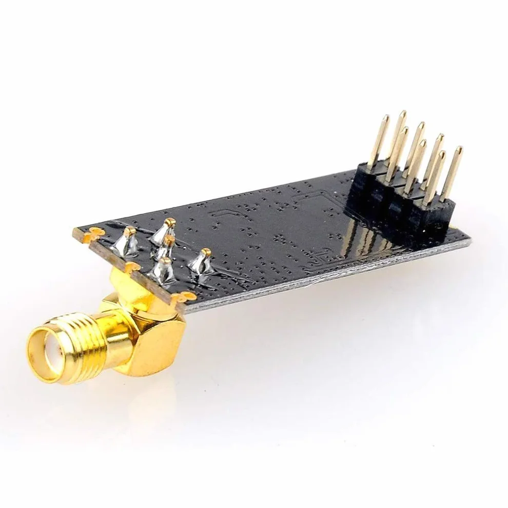 Hailege NRF24L01 PA LNA Transceptor RF Módulo 2.4G 1100m con antena SMA