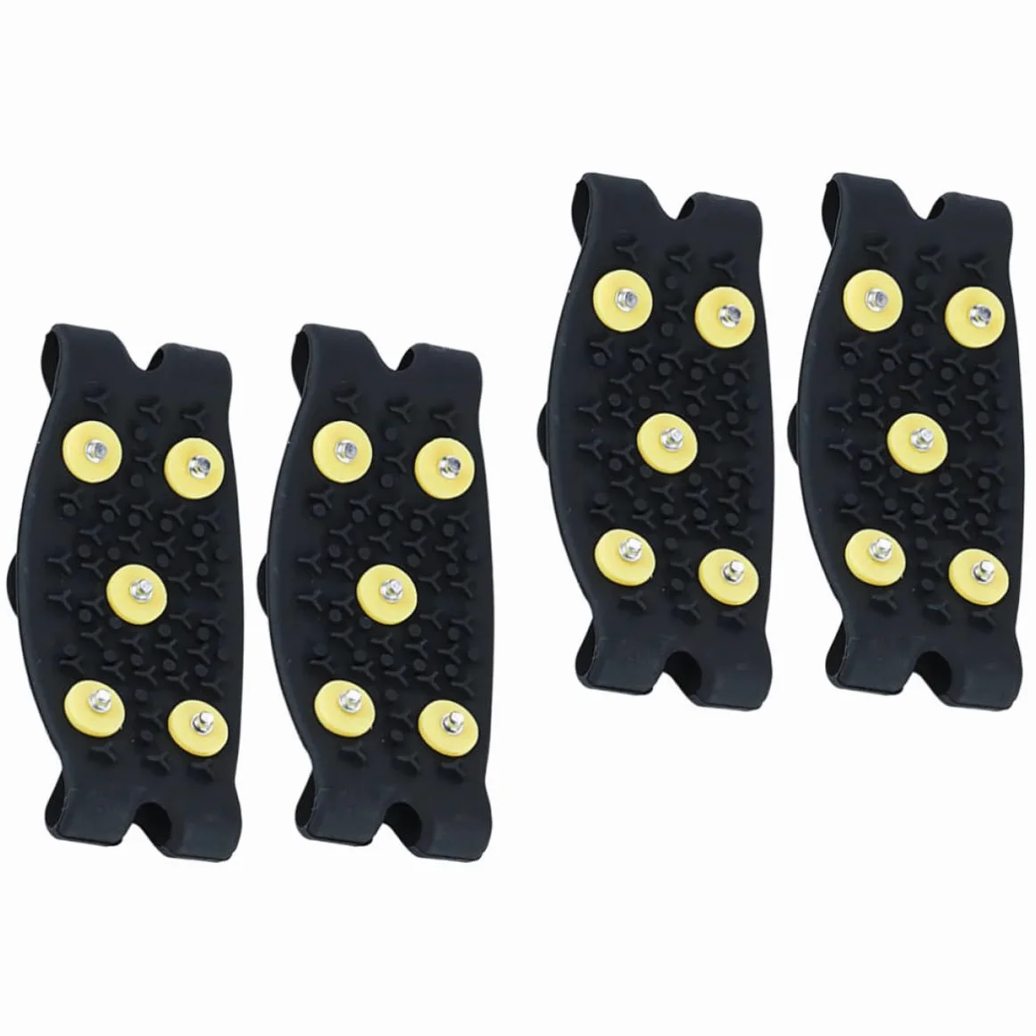 Crampones para Zapatos de Invierno 5 Puntas TPE Antideslizantes, 2 Pares para Senderismo y Jogging, Agarre Superior y Reducción de Caídas