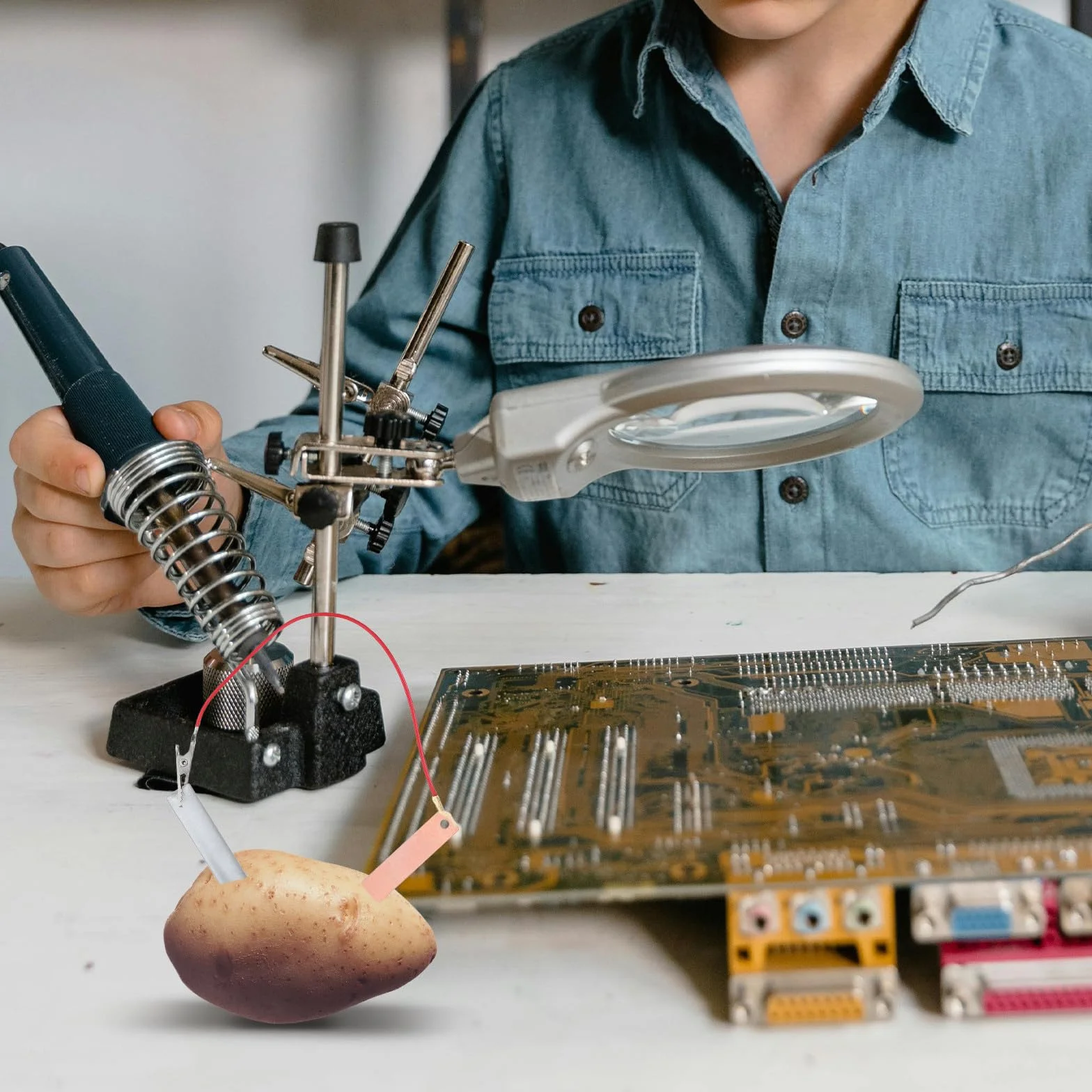 10 Pares de Electrodos de Cobre y Zinc para Experimentos Científicos, Láminas para Generación de Energía