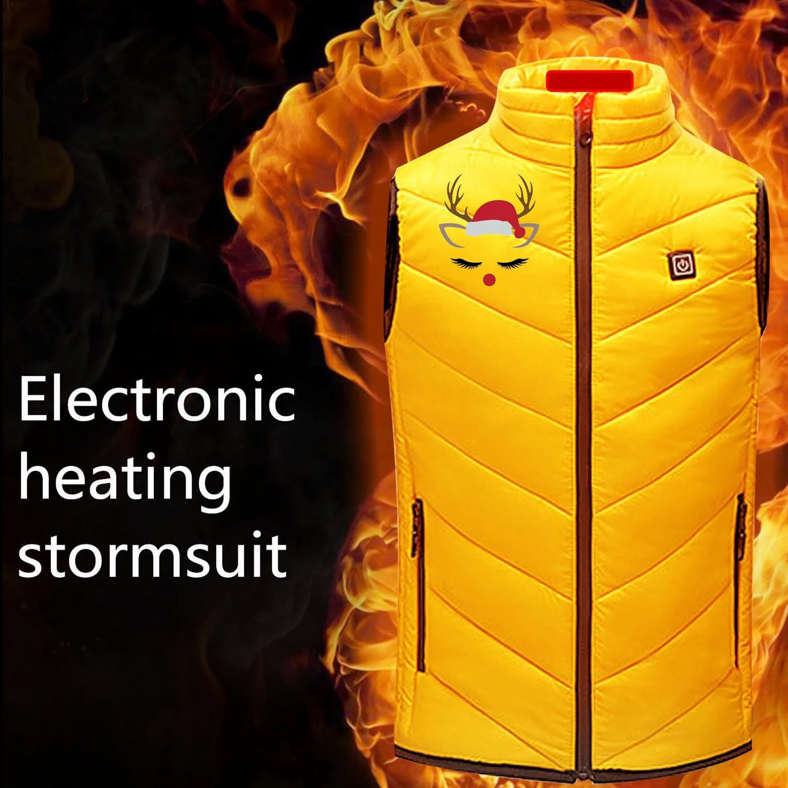 Chaleco Calefactable Chaleco Calefactable Para NiñOs Chaleco de Forro Polar Chaqueta EléCtrica Con CalefaccióN Con 2 Zonas de Calentamiento Para Exterior CáMping Chaleco TéRmico Para NiñOs Y NiñAs
