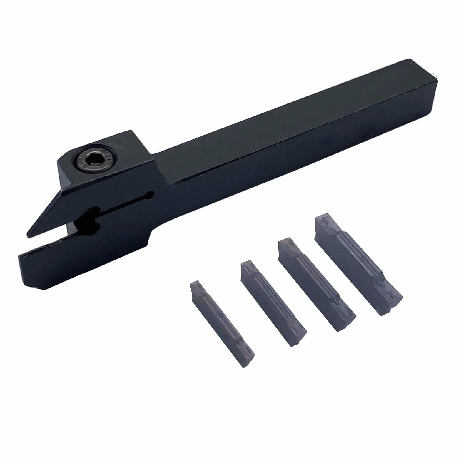 Soporte para herramientas de corte de torno MGEHR1616-2 con 11 plaquitas MGMN200-G de metal duro