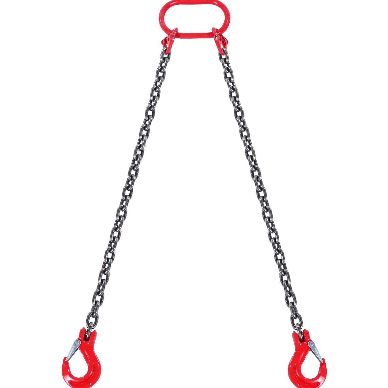 VEVOR Eslinga de Cadena de Elevación 2 Cadenas 8mm x 150cm Carga 2993 kg G80