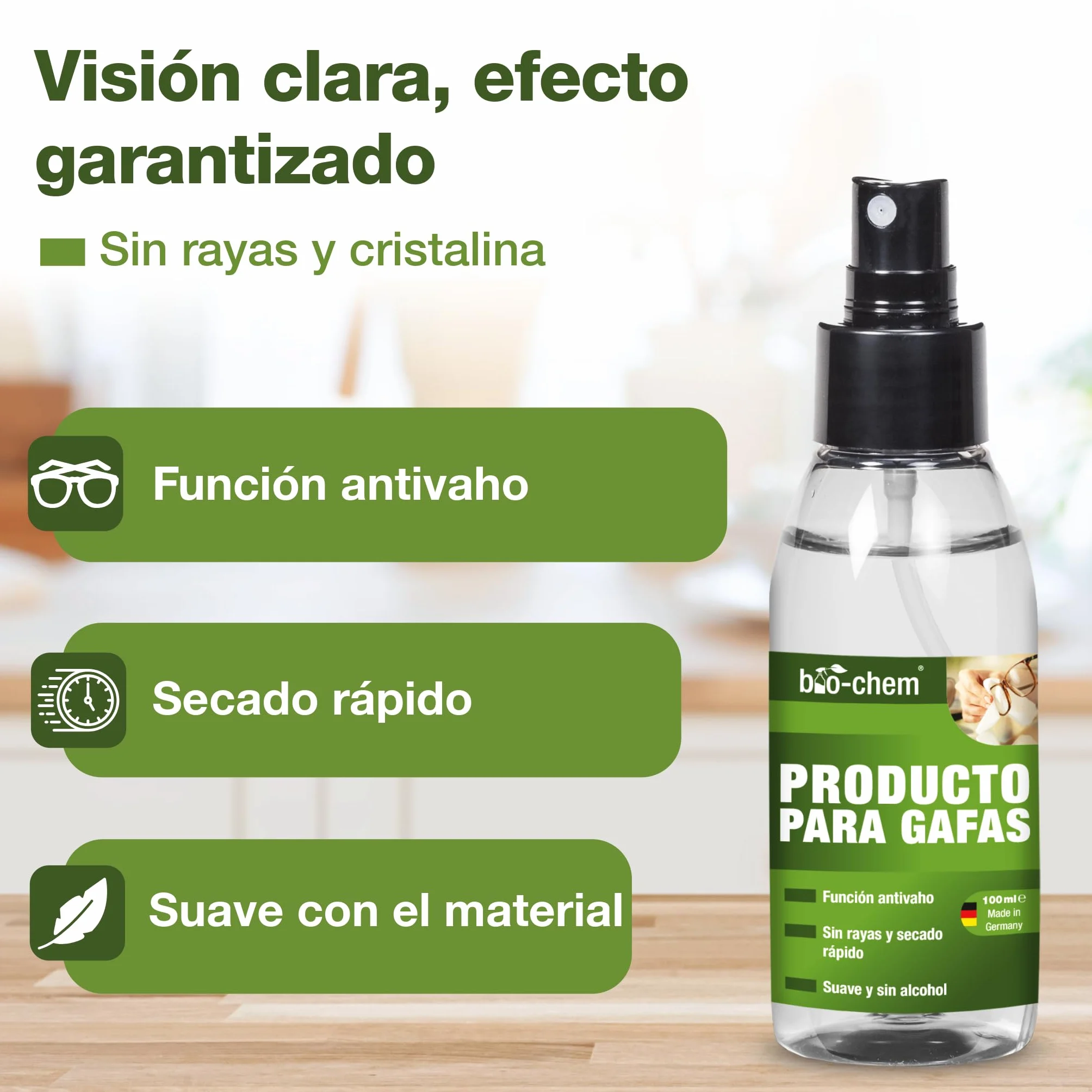 Bio-Chem Limpiador de gafas y lentes 2x 100ml
