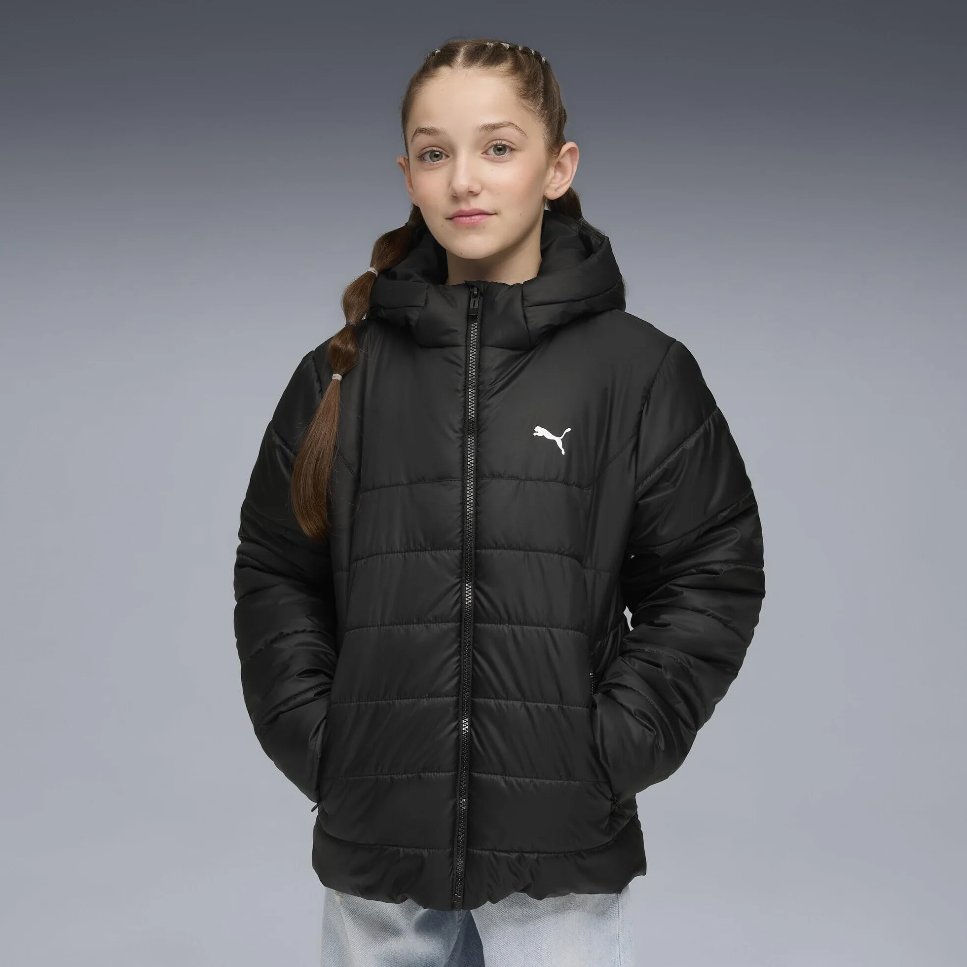 PUMA Ess Hooded Padded Jacket Abrigo Unisex niños (Pack de 1)