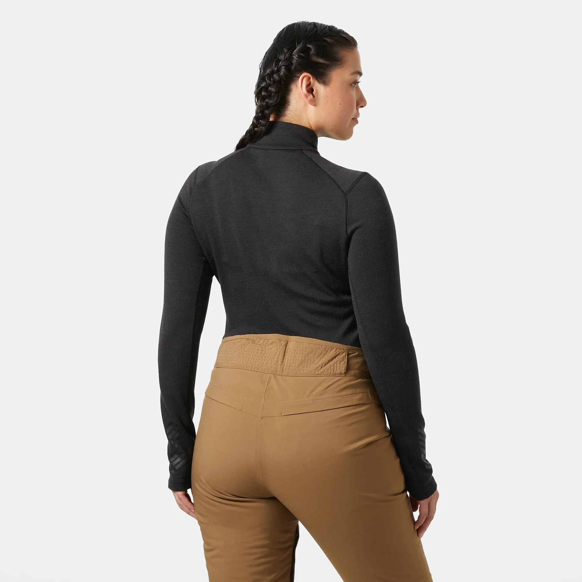 Helly Hansen Mujer Camiseta Térmica Cremallera Cuello LIFA Merino Midweight