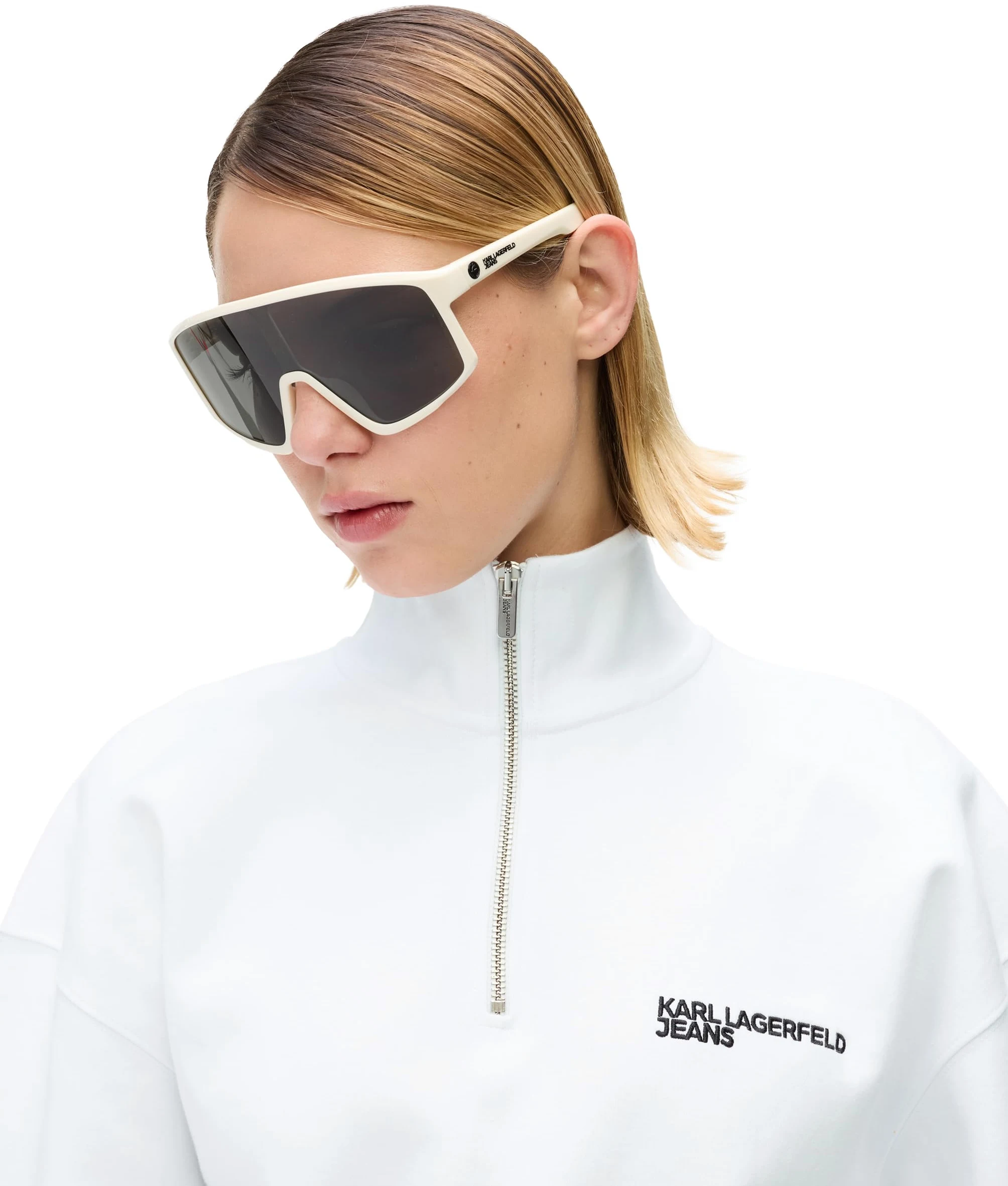 Karl Lagerfeld Jeans Mujer Half Zip Sweatshirt