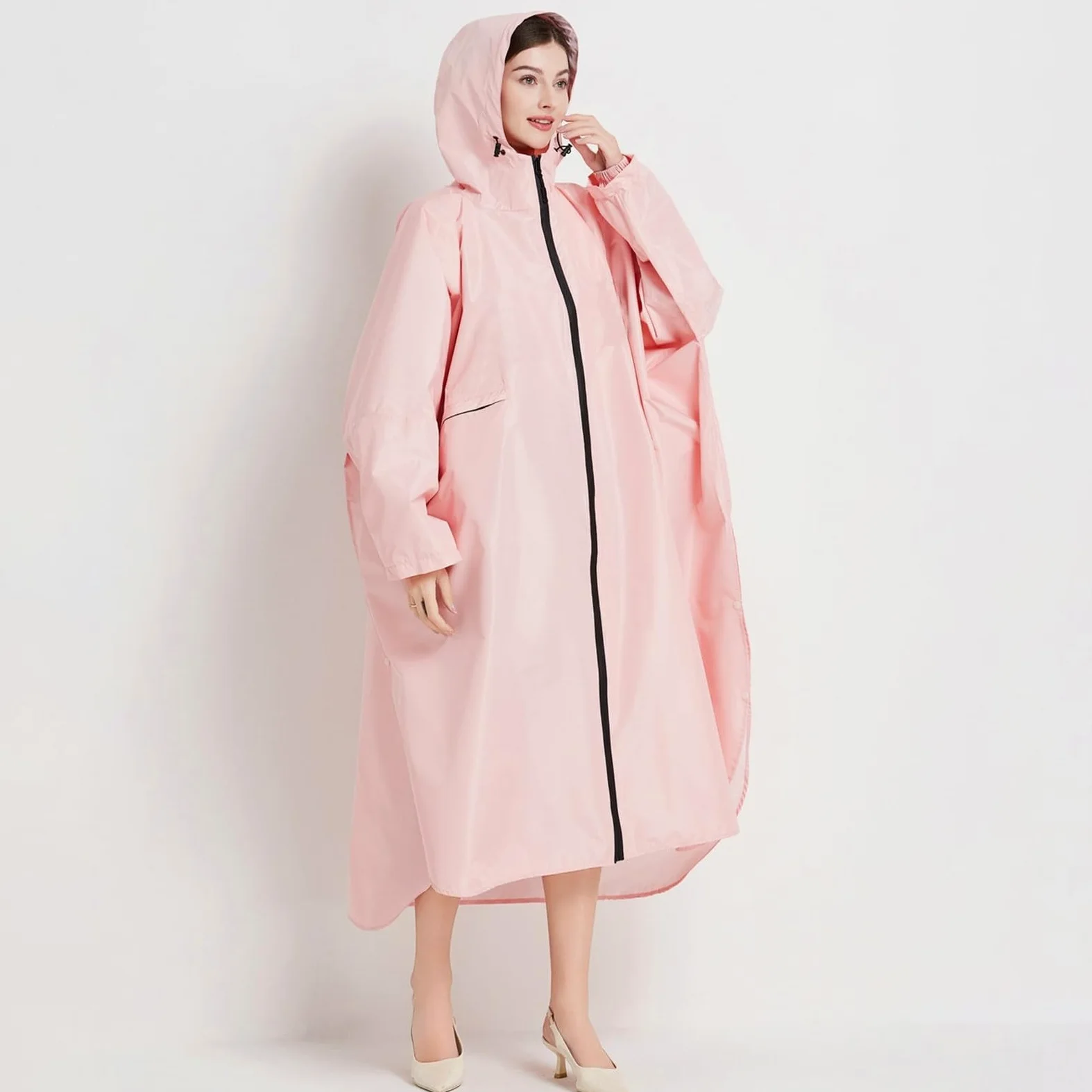 Genérico 2026 Chubasquero Poncho de Lluvia para Adultos, Unisex, Largo, Impermeable Exteriores con Capucha, Material, Ligero, Moderno, Ciclismo, Senderismo y Viajes. Amazon ES
