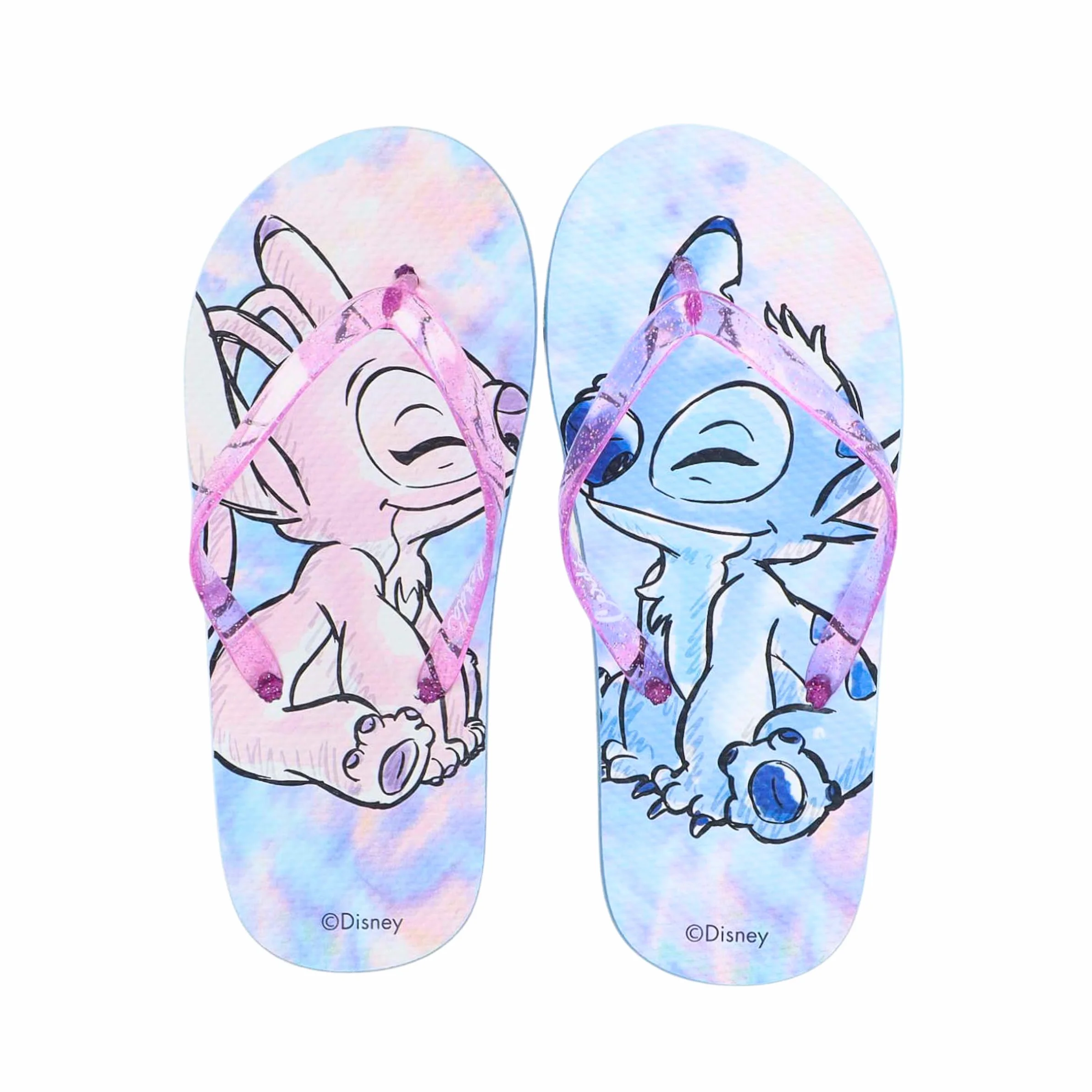 Disney Stitch y Angel Chanclas para Niñas, Sandalias de Verano, Regalo Niñas, Tallas EU 28 a 35